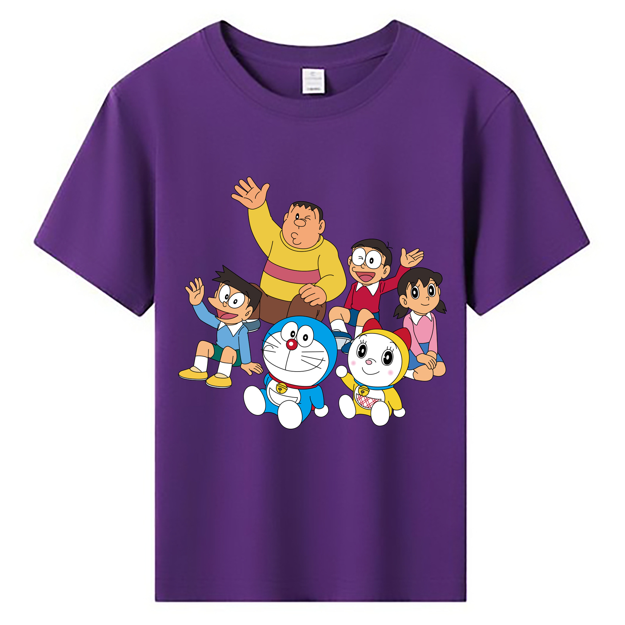 （画像用） ドラえもん 骨川 スネ夫 Doraemon Honekawa Suneo 綿100％キッズTシャツ（フロントプリント）