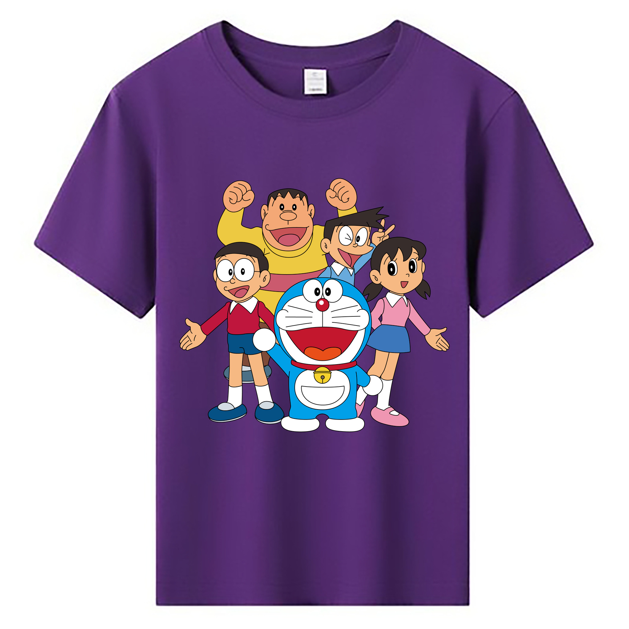 （画像用） ドラえもん 骨川 スネ夫 Doraemon Honekawa Suneo 綿100％キッズTシャツ（フロントプリント）