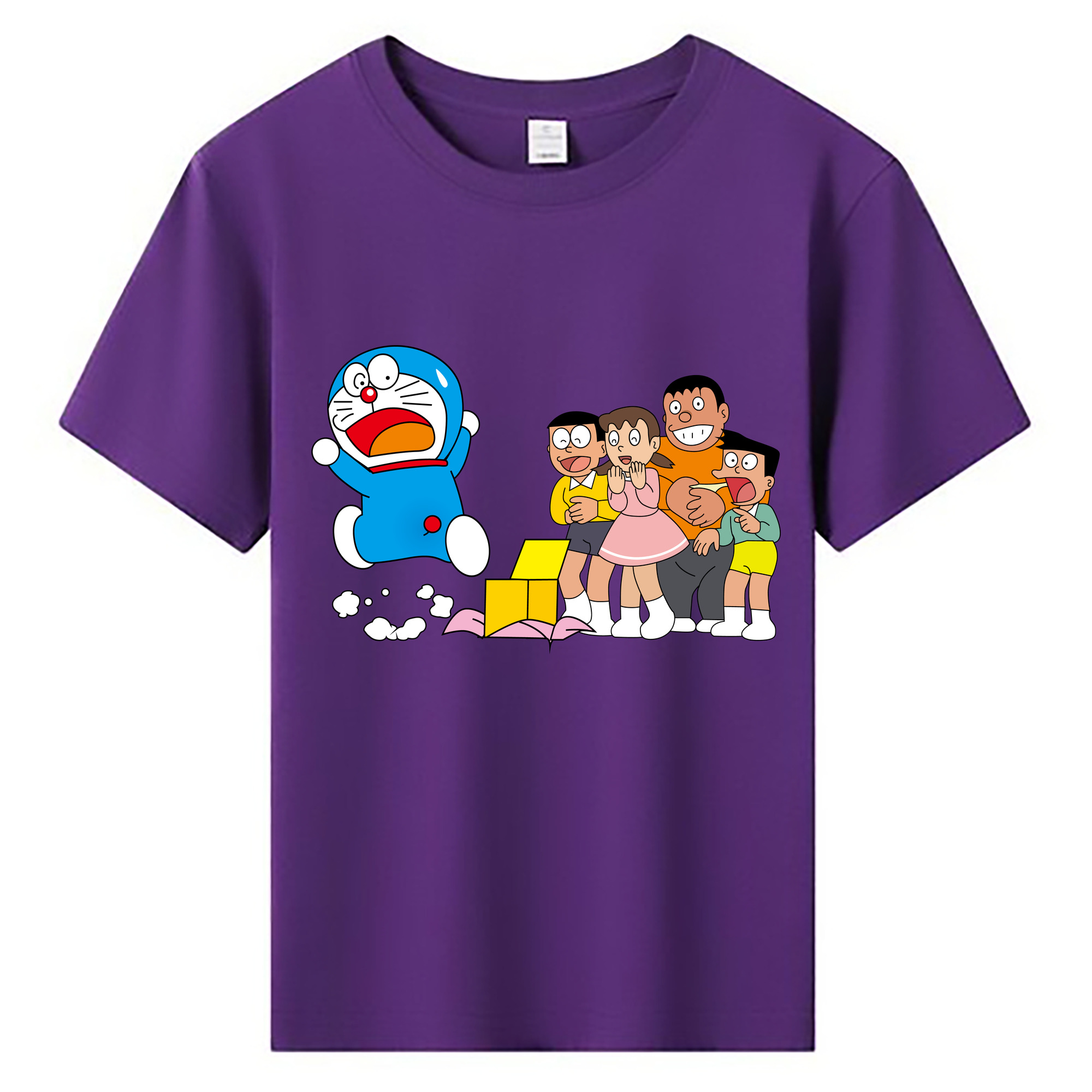 （画像用） ドラえもん 骨川 スネ夫 Doraemon Honekawa Suneo 綿100％キッズTシャツ（フロントプリント）