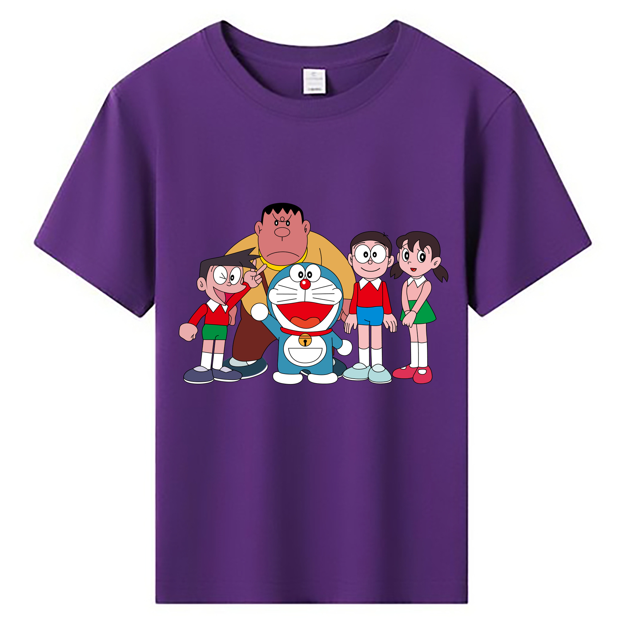 （画像用） ドラえもん 骨川 スネ夫 Doraemon Honekawa Suneo 綿100％キッズTシャツ（フロントプリント）