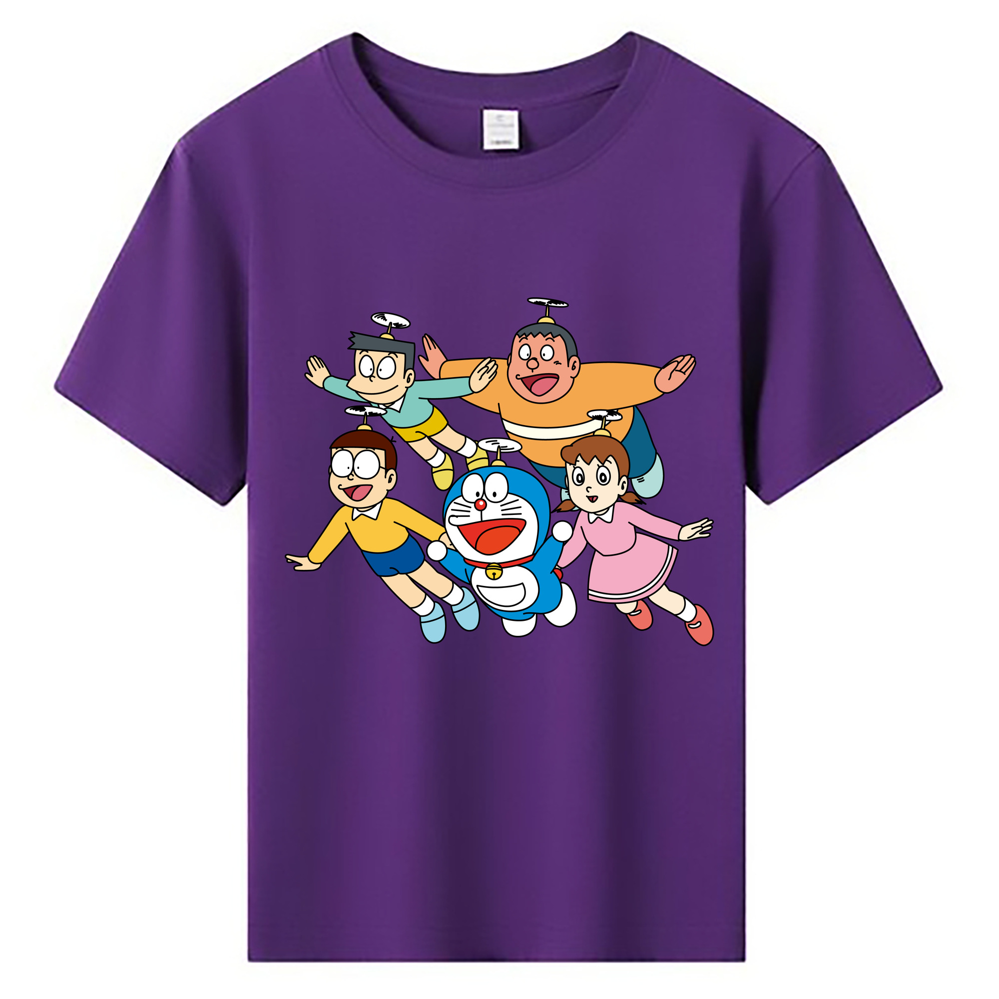 （画像用） ドラえもん 骨川 スネ夫 Doraemon Honekawa Suneo 綿100％キッズTシャツ（フロントプリント）