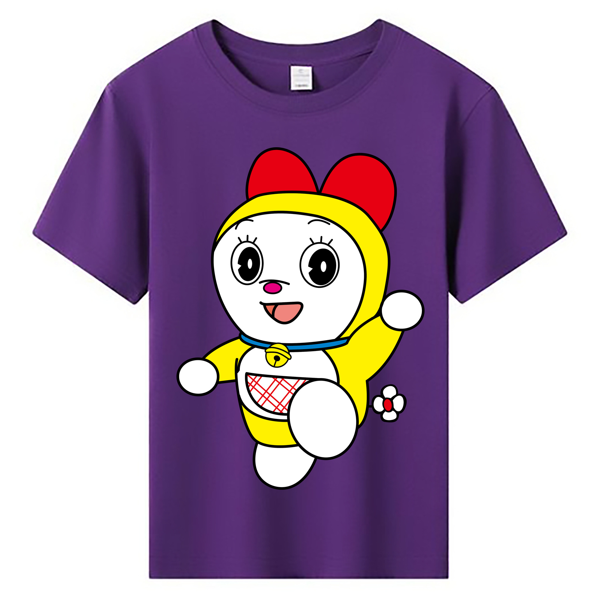 （画像用） ドラえもん ドラミ Doraemon Dorami 綿100％キッズTシャツ（フロントプリント）