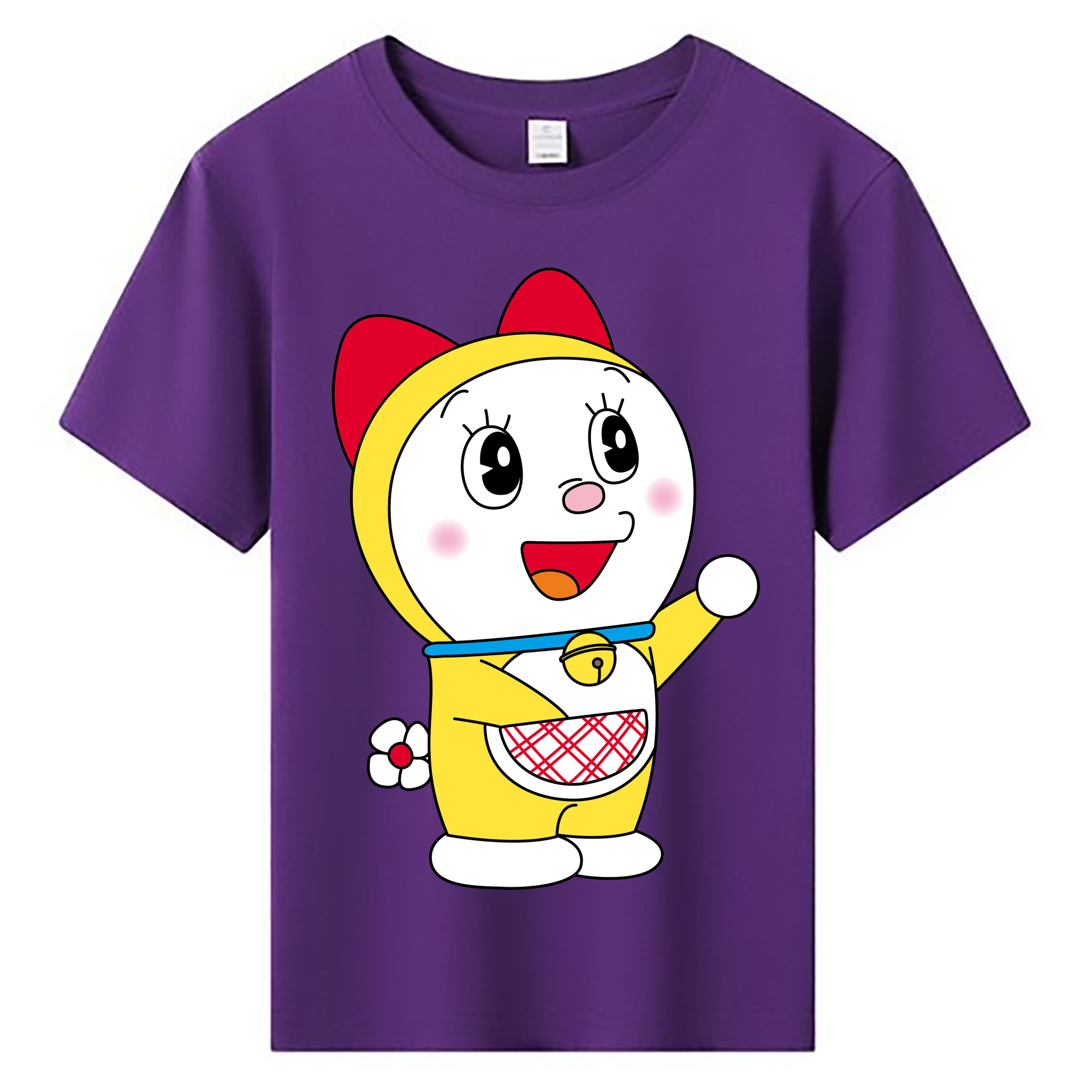（画像用） ドラえもん ドラミ Doraemon Dorami 綿100％キッズTシャツ（フロントプリント）