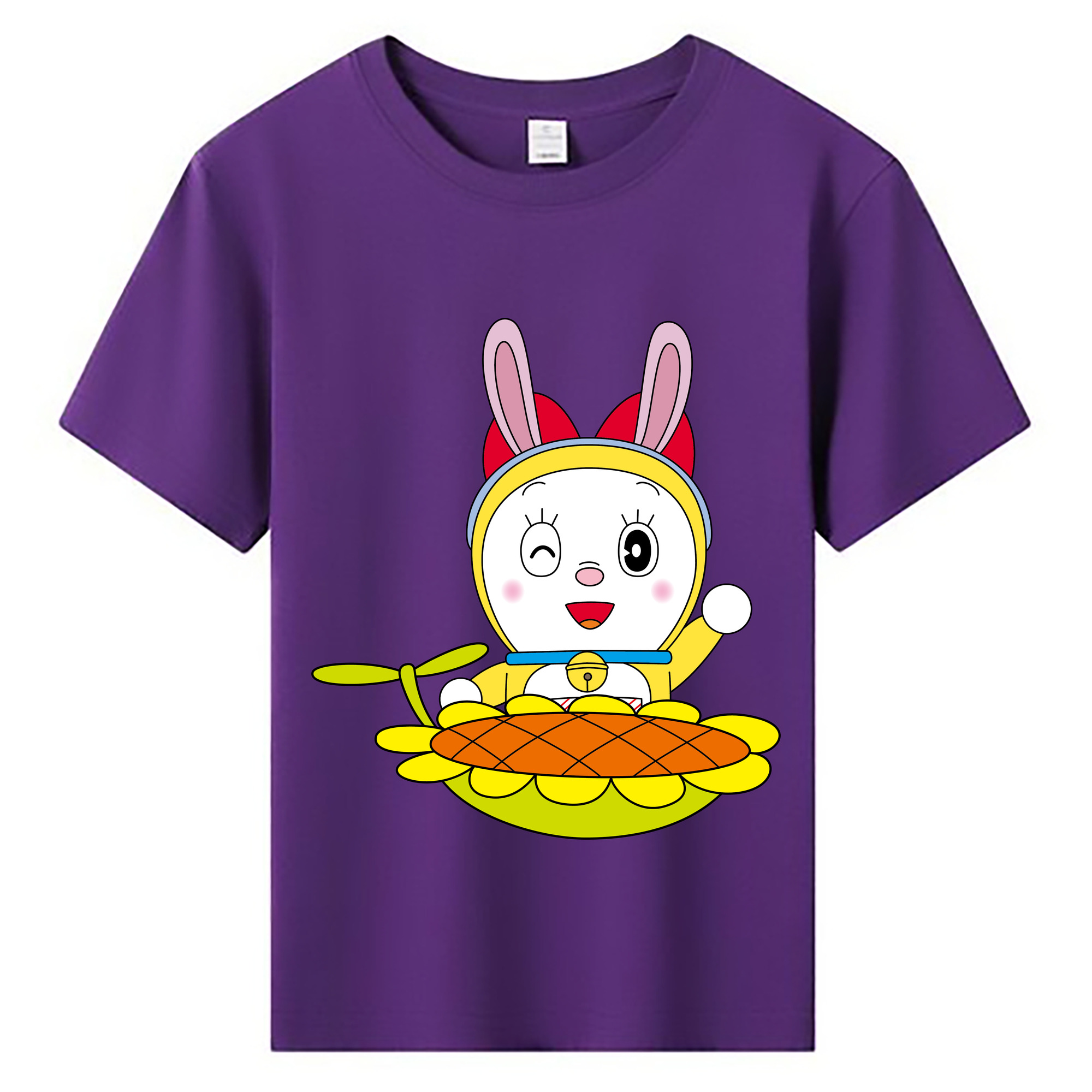 （画像用） ドラえもん ドラミ Doraemon Dorami 綿100％キッズTシャツ（フロントプリント）