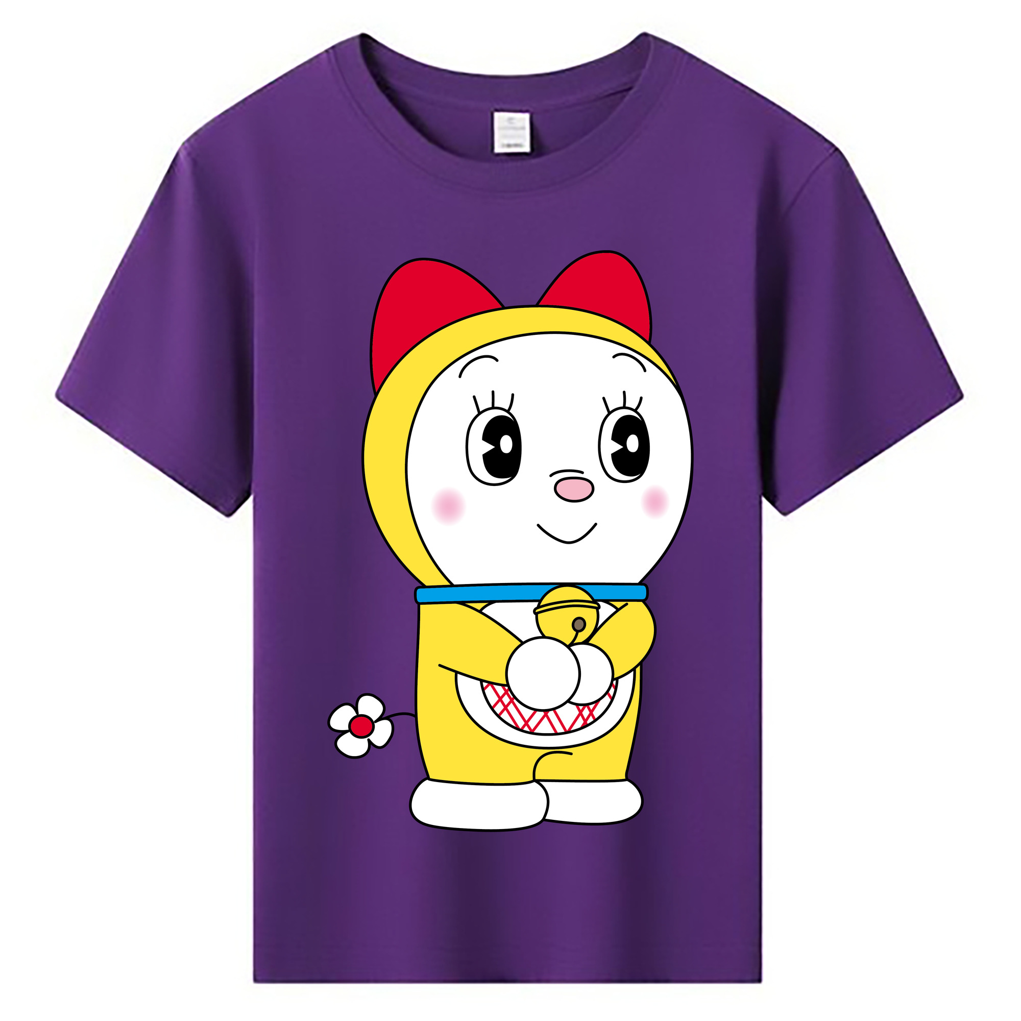 （画像用） ドラえもん ドラミ Doraemon Dorami 綿100％キッズTシャツ（フロントプリント）