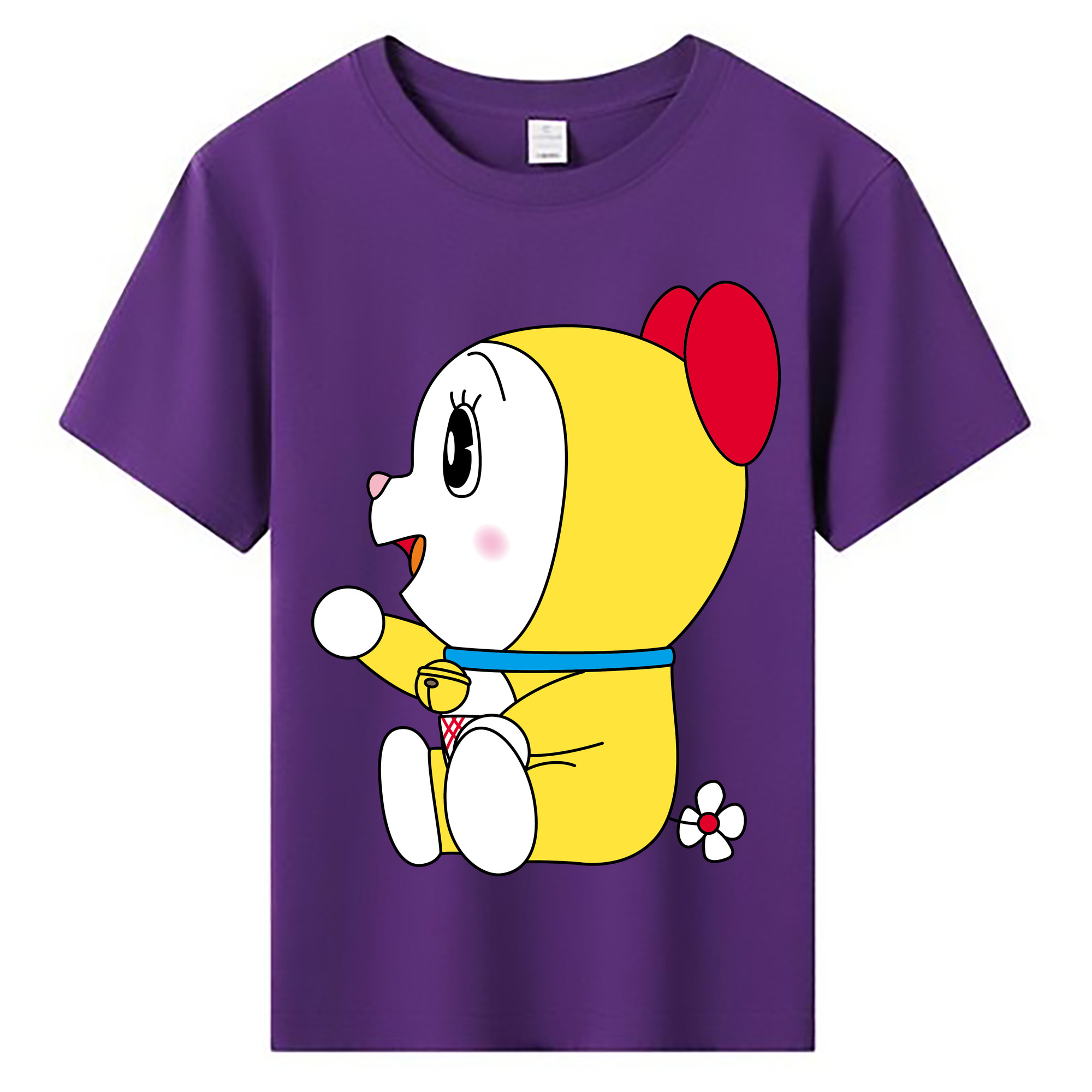 （画像用） ドラえもん ドラミ Doraemon Dorami 綿100％キッズTシャツ（フロントプリント）