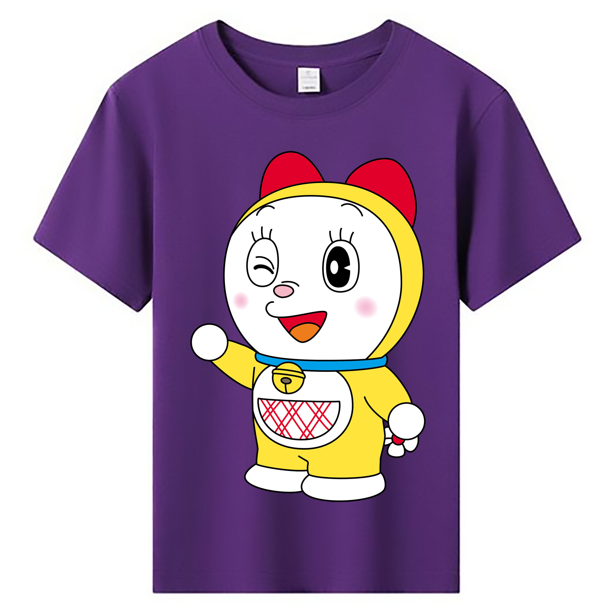 （画像用） ドラえもん ドラミ Doraemon Dorami 綿100％キッズTシャツ（フロントプリント）