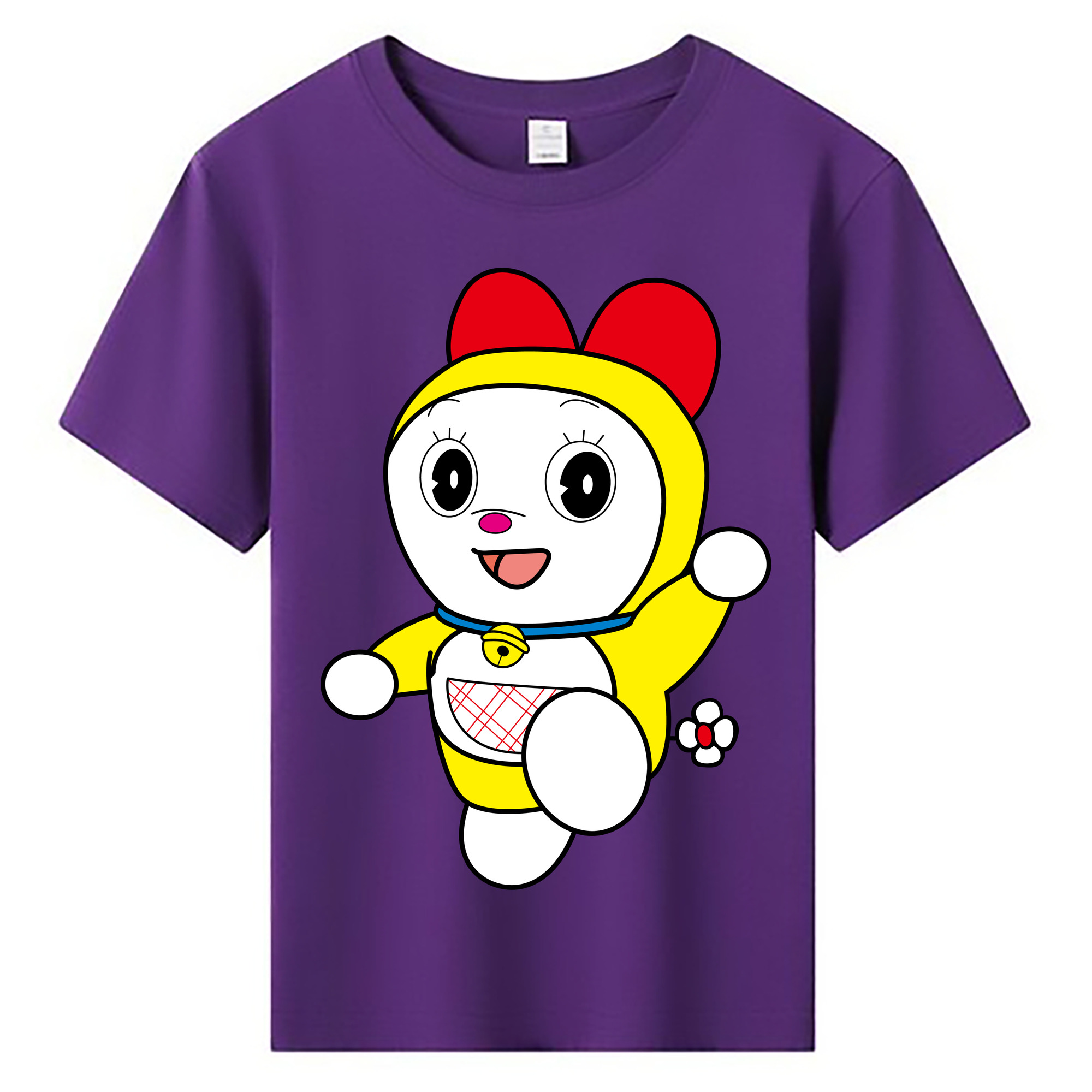 （画像用） ドラえもん ドラミ Doraemon Dorami 綿100％キッズTシャツ（フロントプリント）