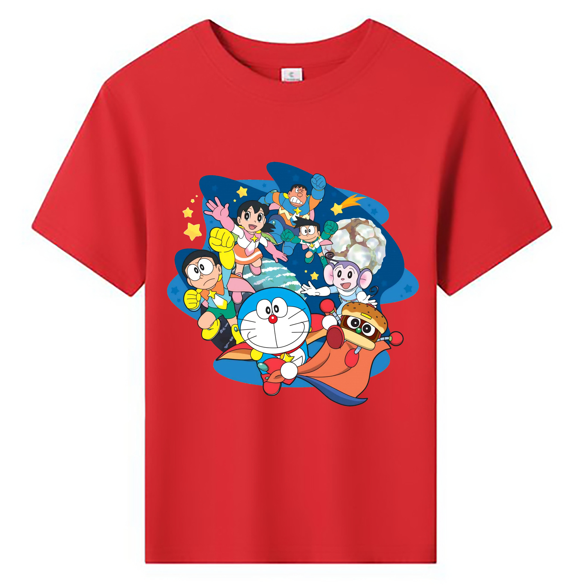 （画像用） ドラえもん Doraemon 綿100％キッズTシャツ（フロントプリント）