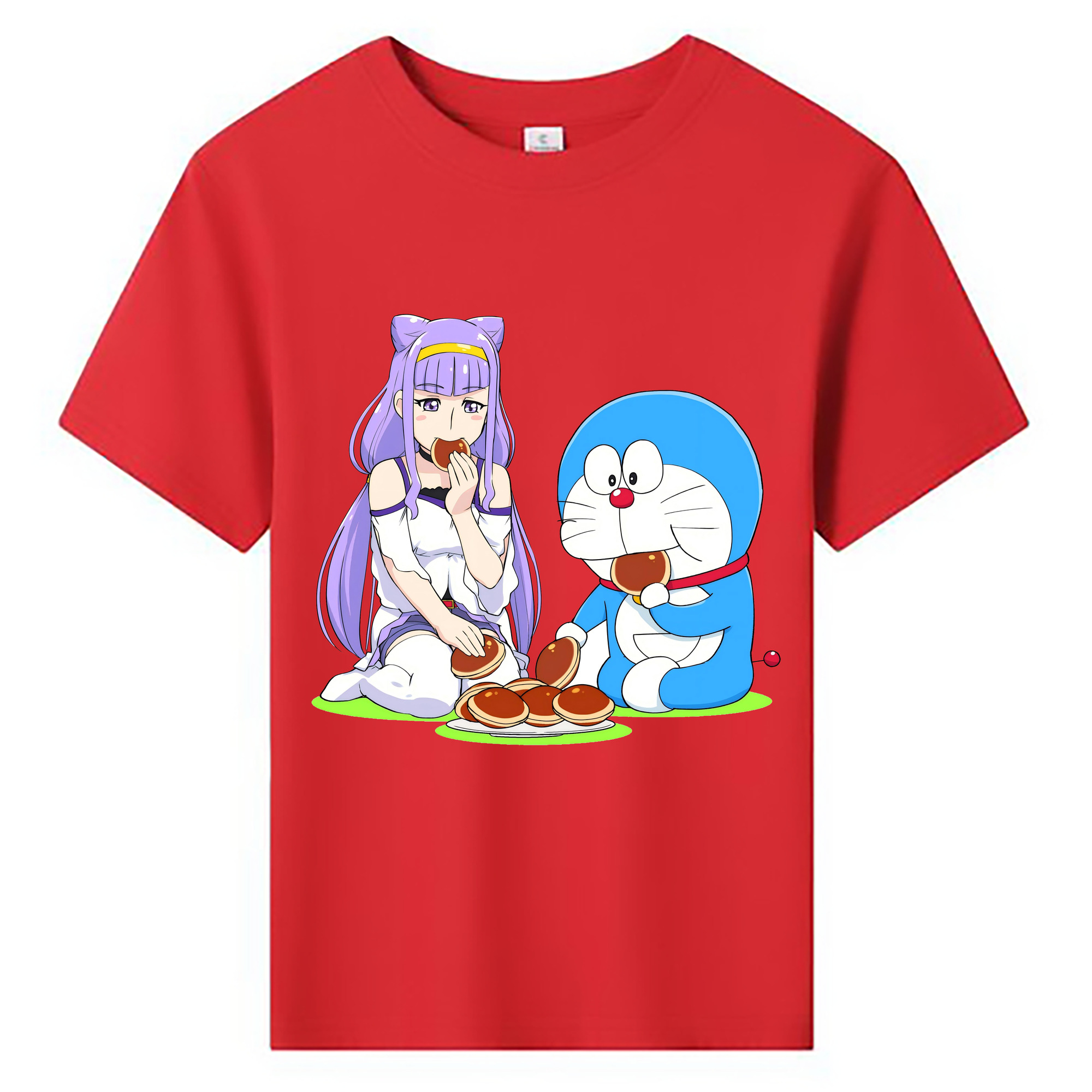 （画像用） ドラえもん Doraemon 綿100％キッズTシャツ（フロントプリント）