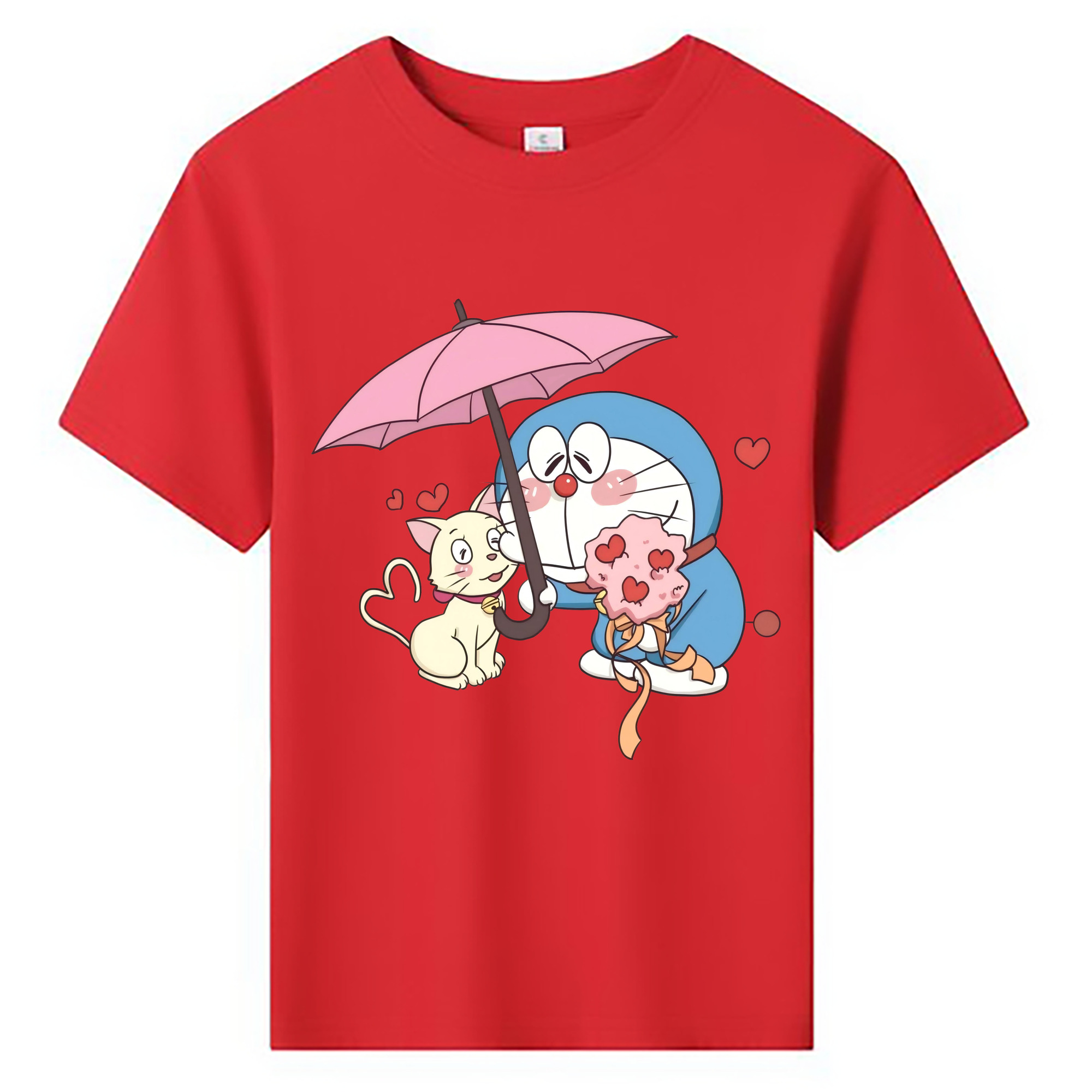 （画像用） ドラえもん Doraemon 綿100％キッズTシャツ（フロントプリント）