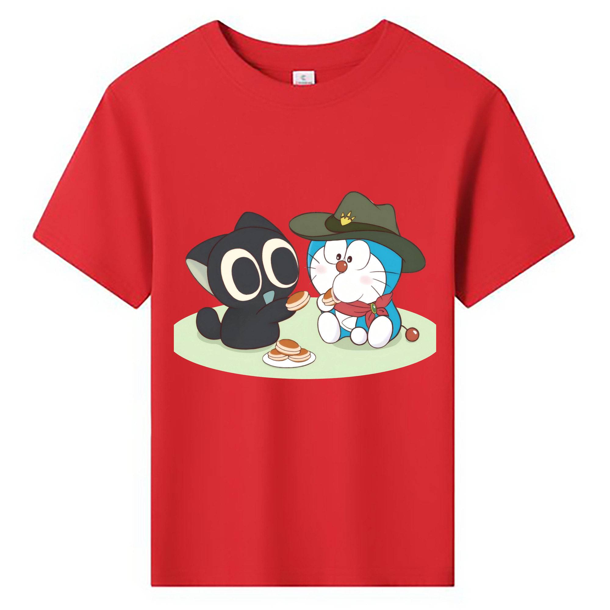 （画像用） ドラえもん Doraemon 綿100％キッズTシャツ（フロントプリント）
