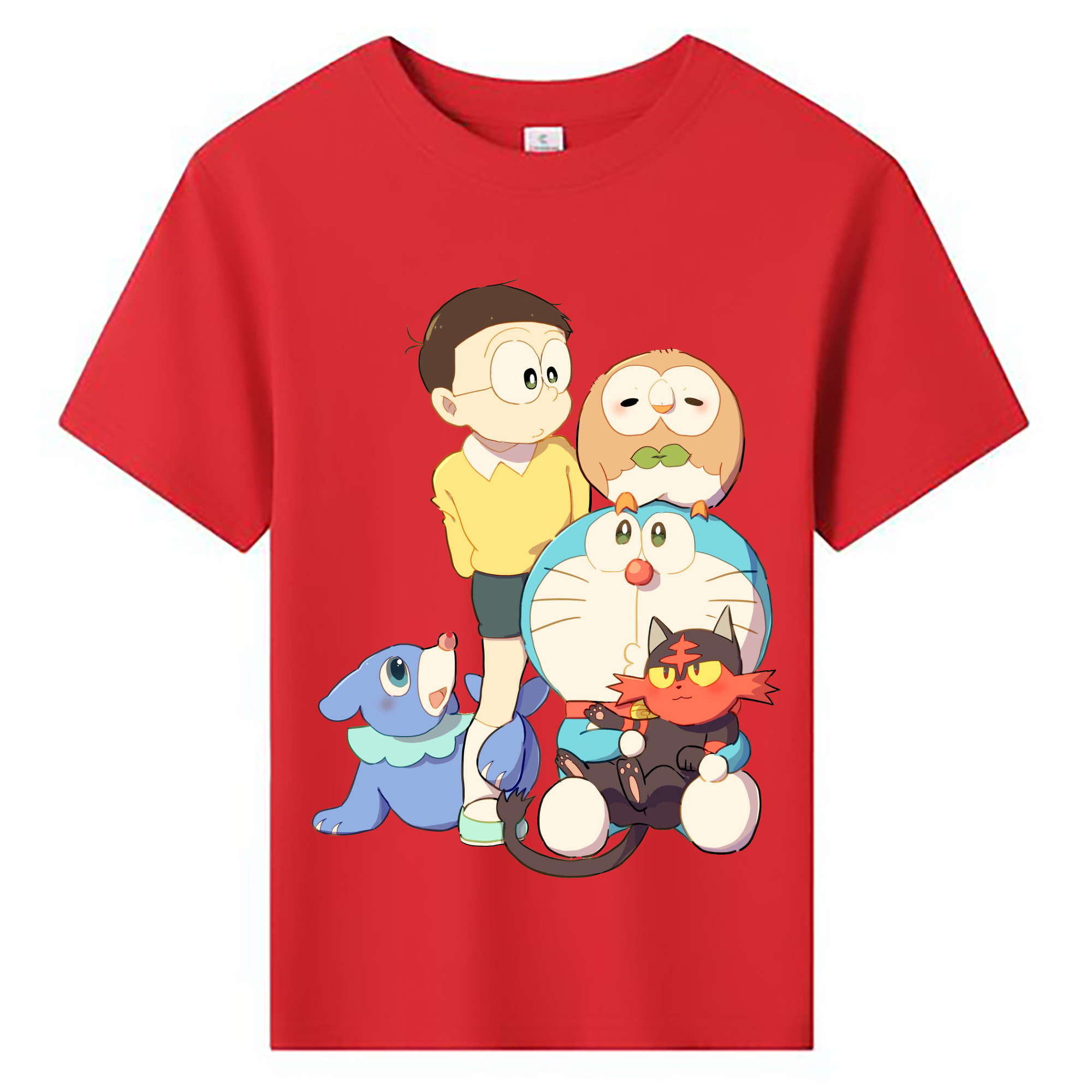 （画像用） ドラえもん Doraemon 綿100％キッズTシャツ（フロントプリント）