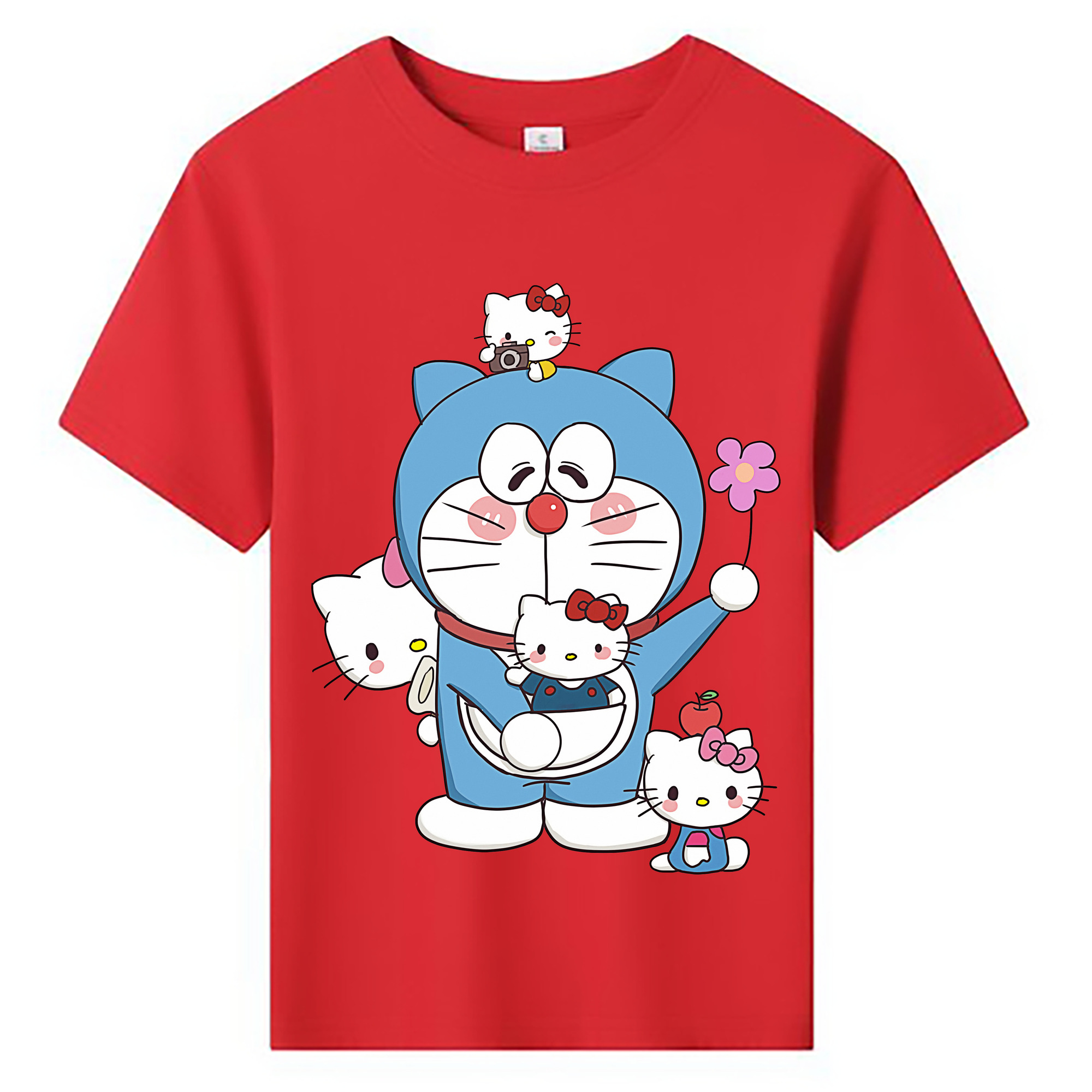 （画像用） ドラえもん Doraemon 綿100％キッズTシャツ（フロントプリント）