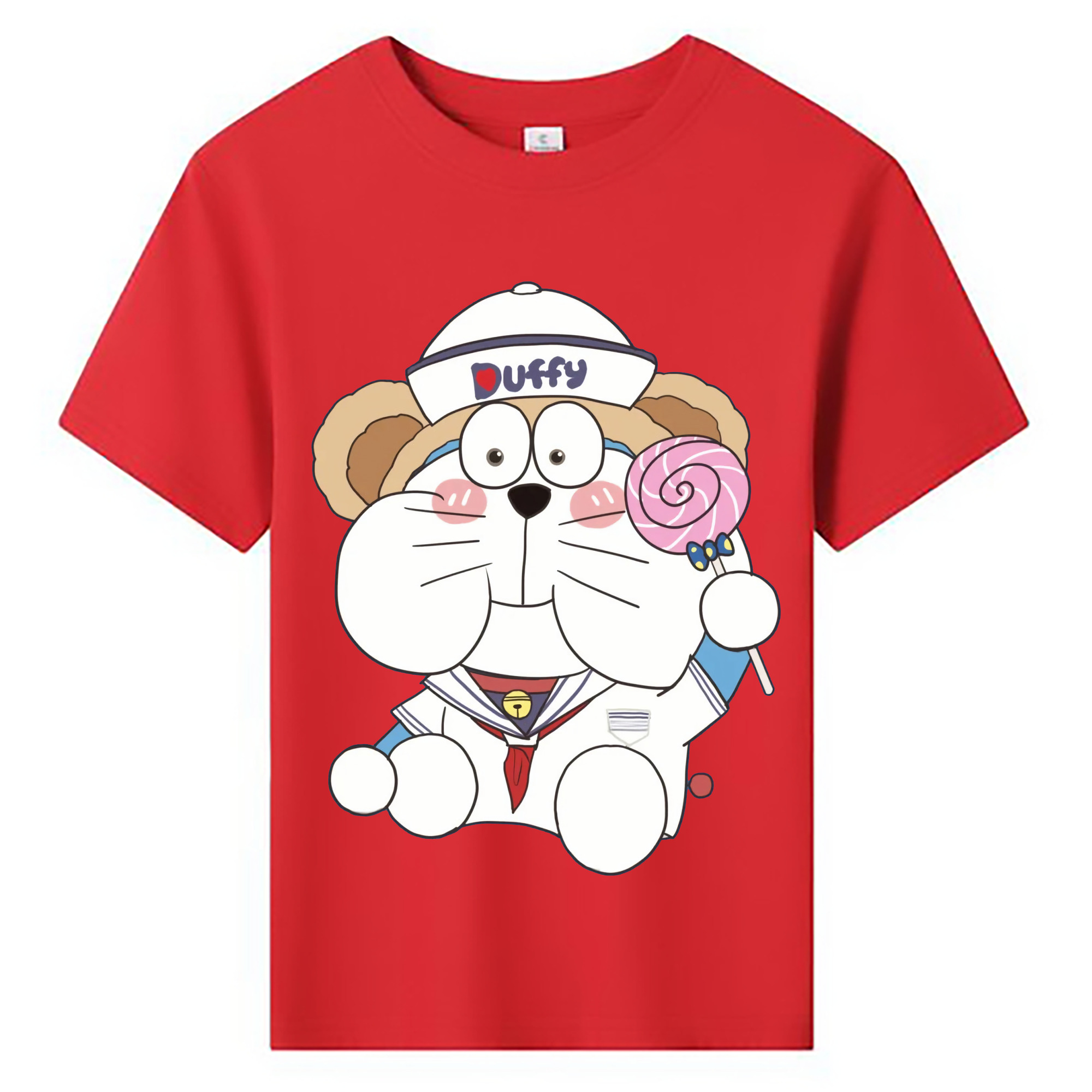（画像用） ドラえもん Doraemon 綿100％キッズTシャツ（フロントプリント）