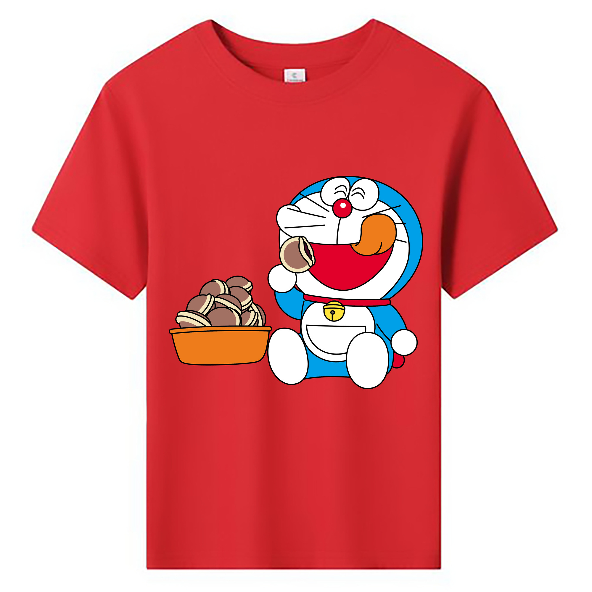 （画像用） ドラえもん Doraemon 綿100％キッズTシャツ（フロントプリント）