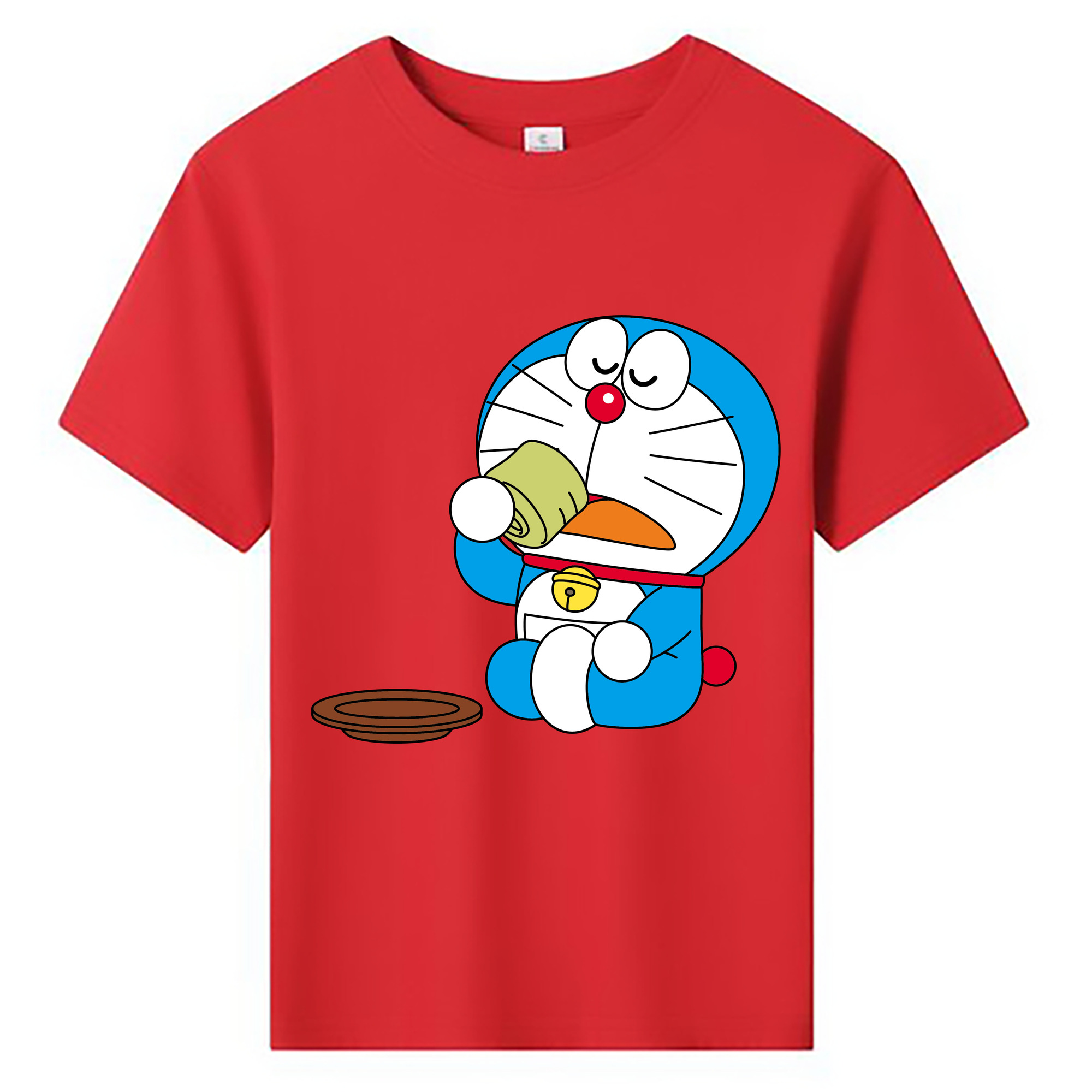 （画像用） ドラえもん Doraemon 綿100％キッズTシャツ（フロントプリント）