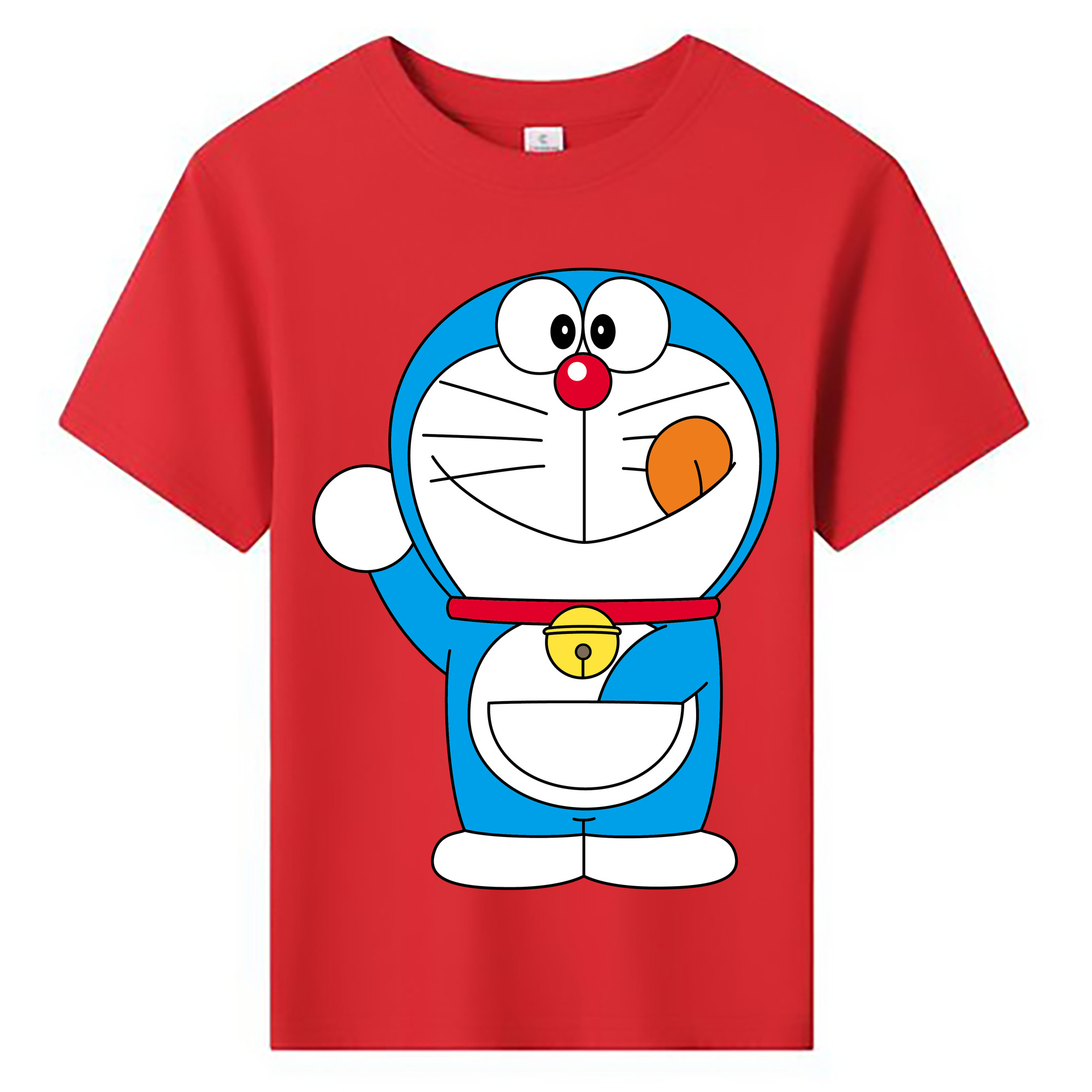 （画像用） ドラえもん Doraemon 綿100％キッズTシャツ（フロントプリント）
