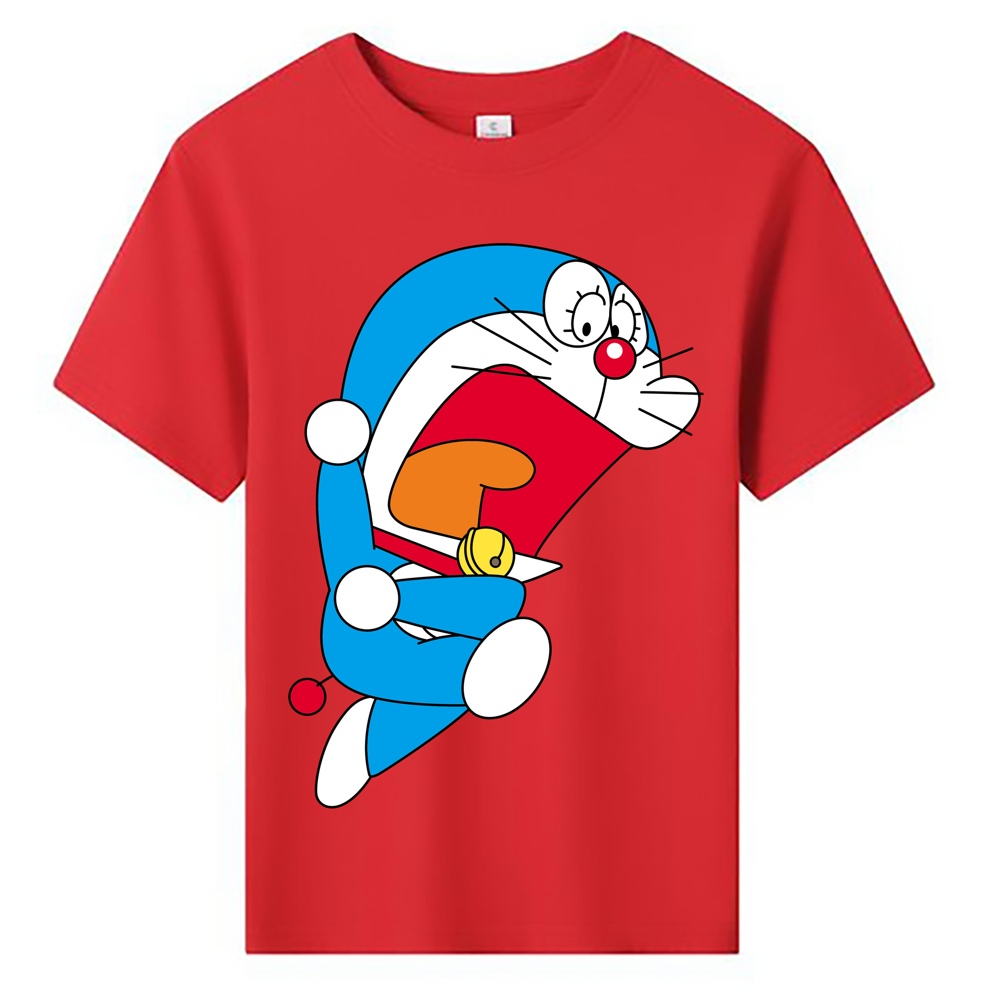 （画像用） ドラえもん Doraemon 綿100％キッズTシャツ（フロントプリント）