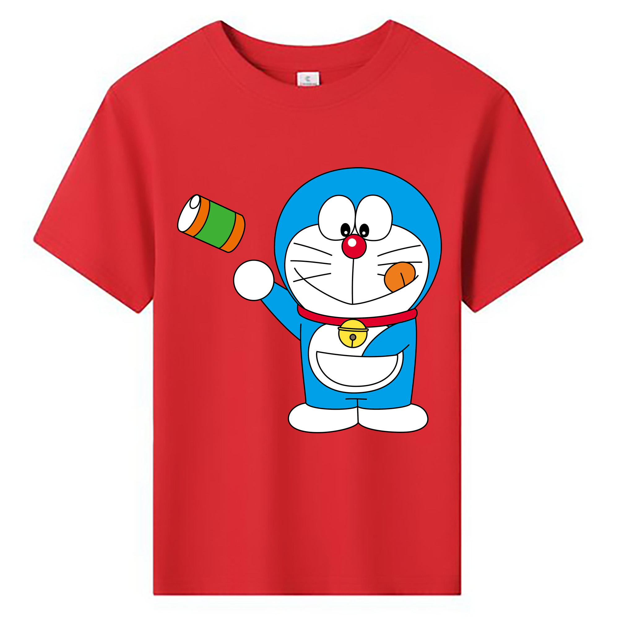 （画像用） ドラえもん Doraemon 綿100％キッズTシャツ（フロントプリント）