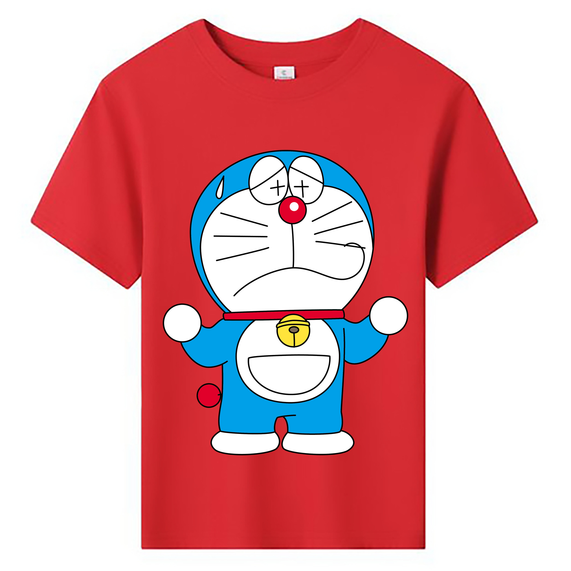 （画像用） ドラえもん Doraemon 綿100％キッズTシャツ（フロントプリント）
