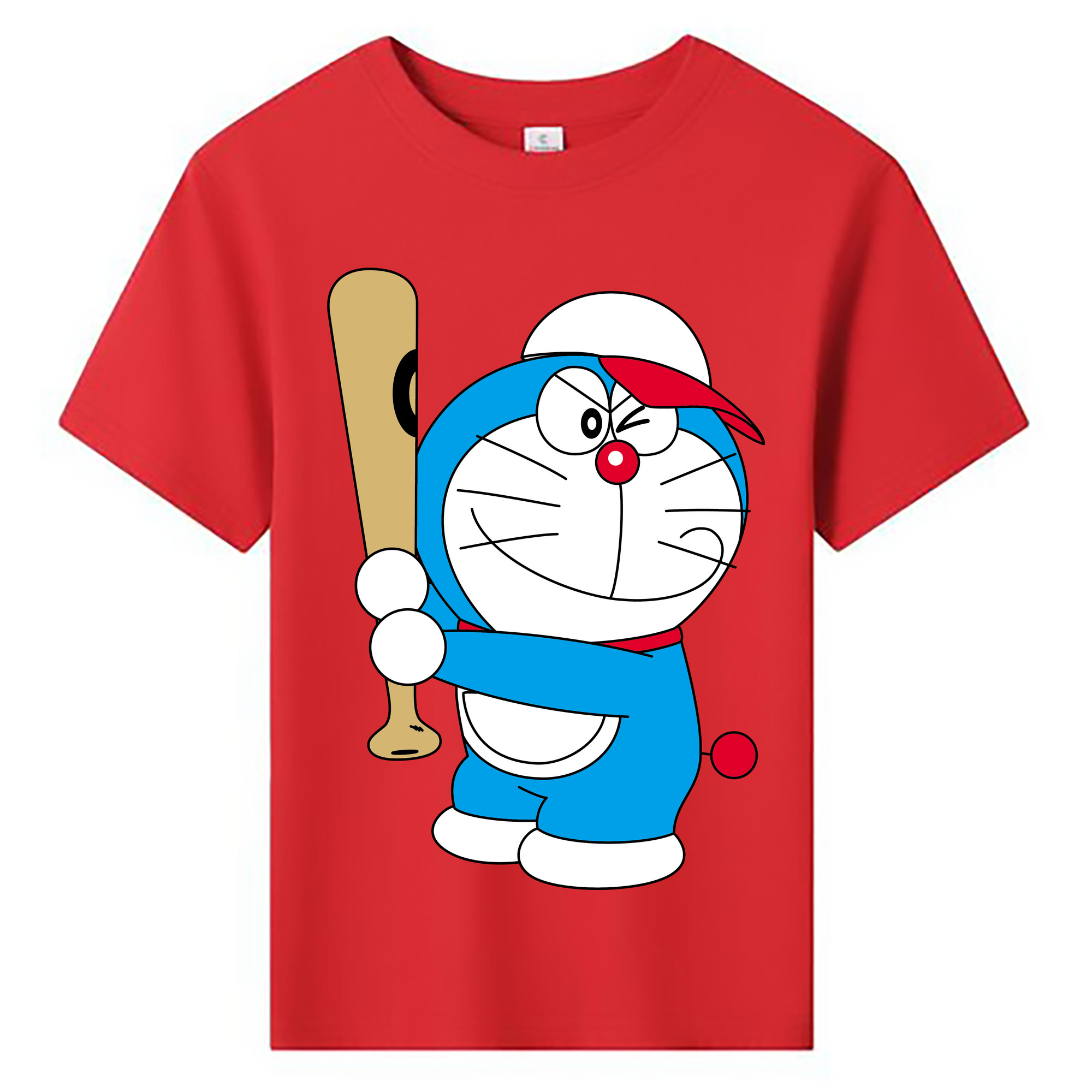 （画像用） ドラえもん Doraemon 綿100％キッズTシャツ（フロントプリント）