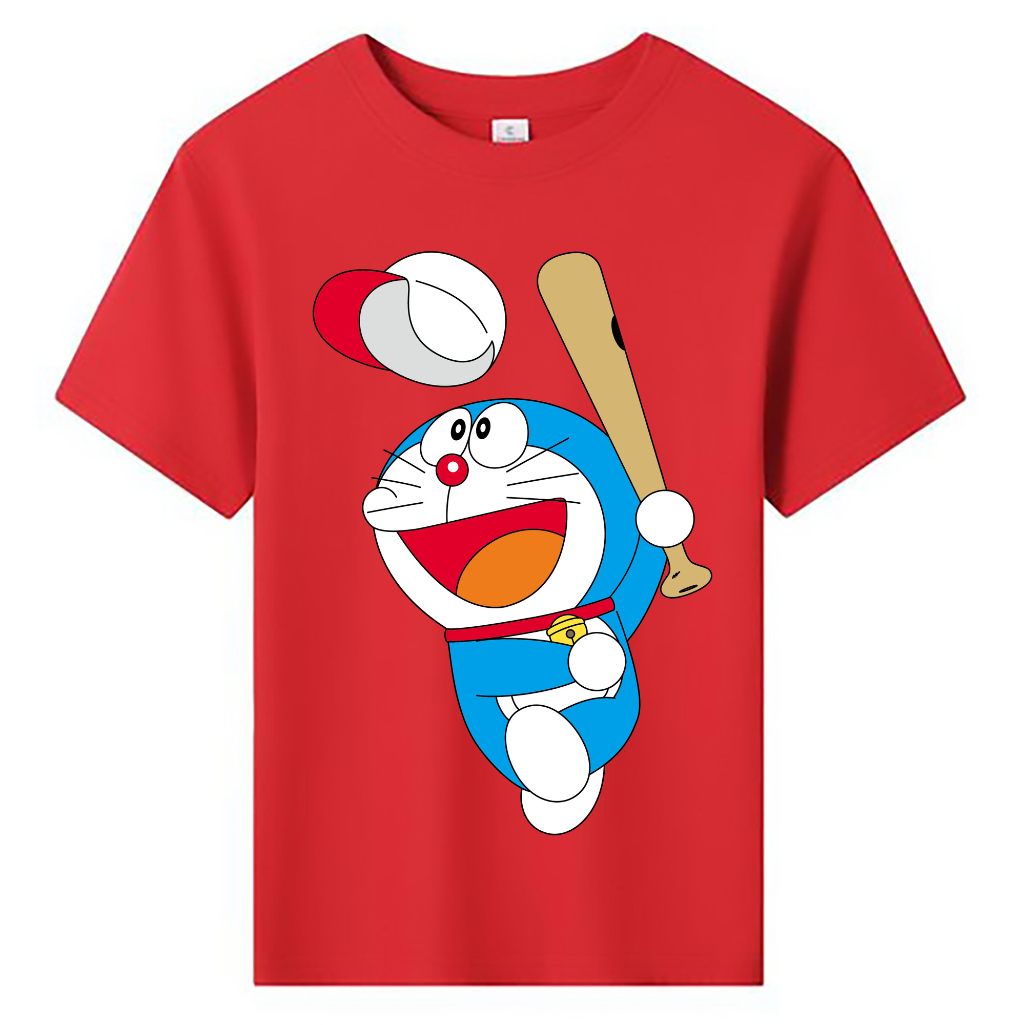 （画像用） ドラえもん Doraemon 綿100％キッズTシャツ（フロントプリント）