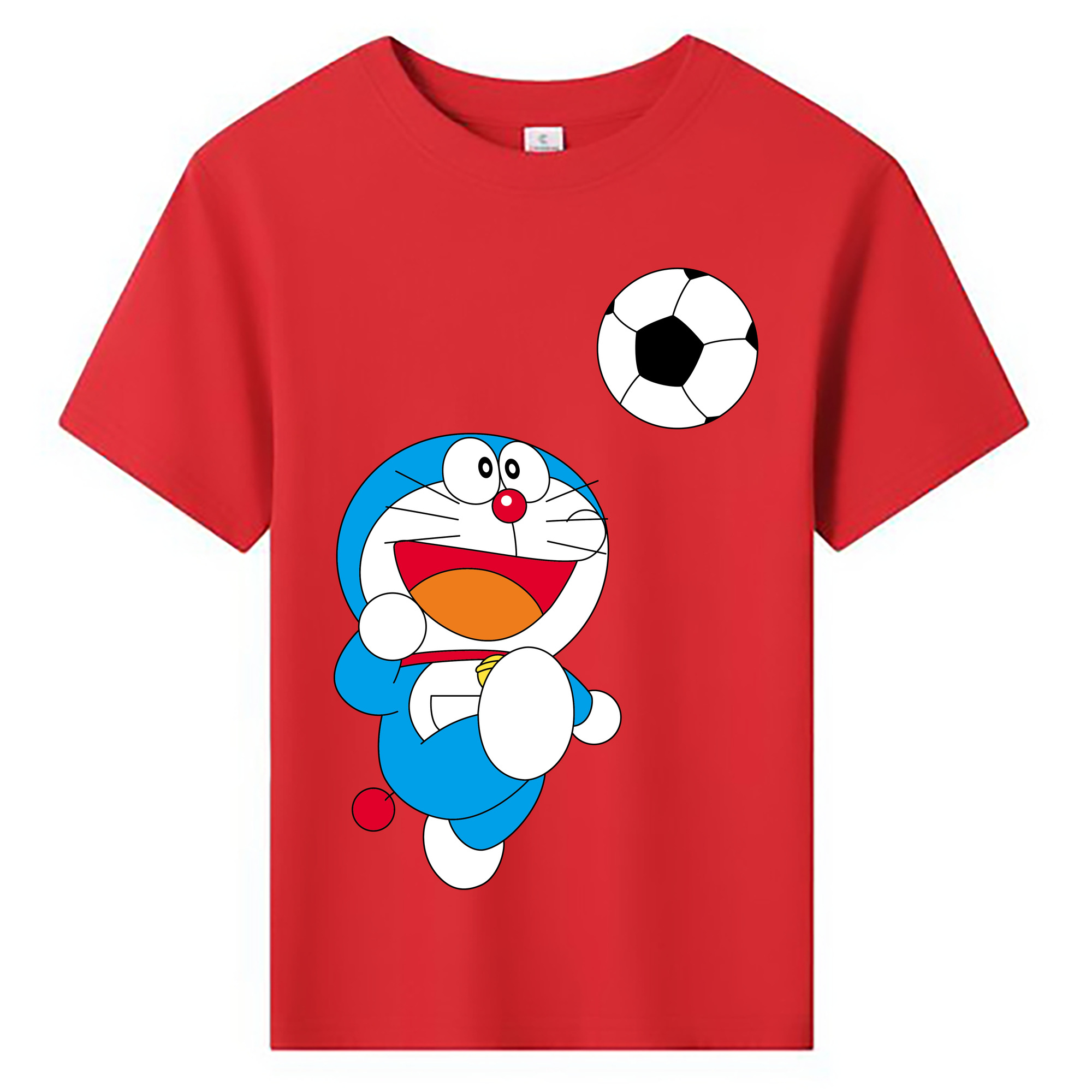 （画像用） ドラえもん Doraemon 綿100％キッズTシャツ（フロントプリント）