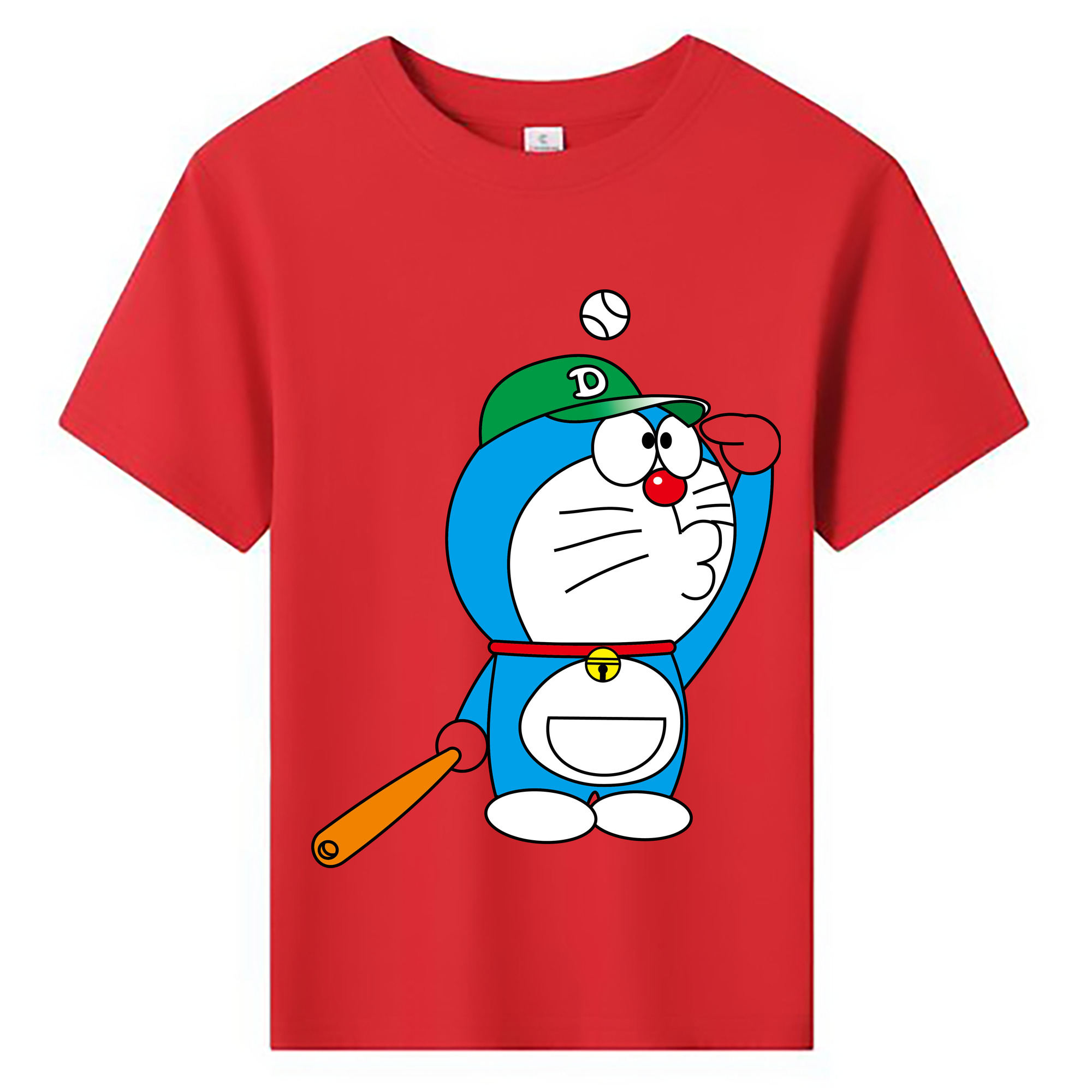（画像用） ドラえもん Doraemon 綿100％キッズTシャツ（フロントプリント）