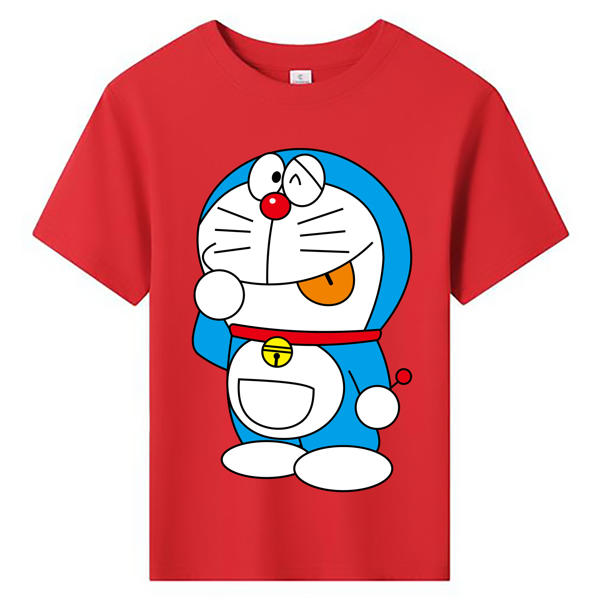 （画像用） ドラえもん Doraemon 綿100％キッズTシャツ（フロントプリント）