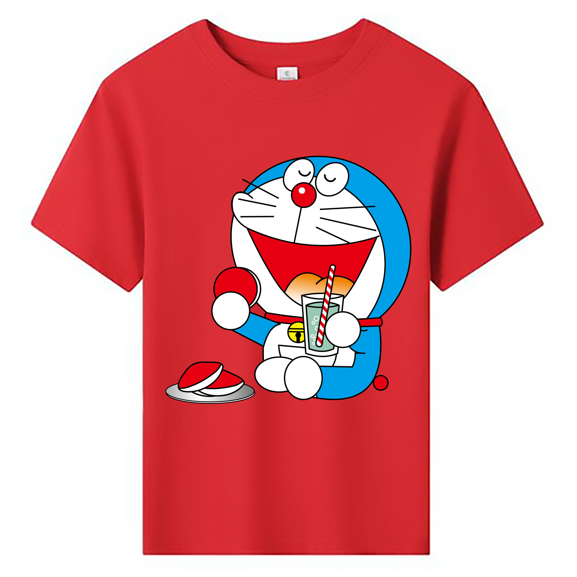 （画像用） ドラえもん Doraemon 綿100％キッズTシャツ（フロントプリント）