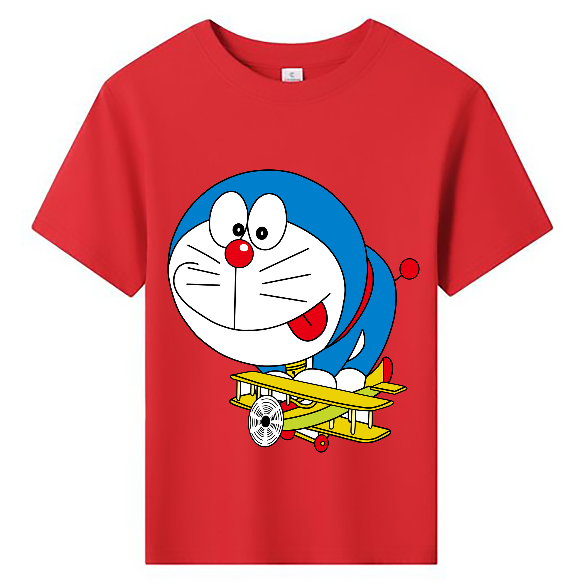 （画像用） ドラえもん Doraemon 綿100％キッズTシャツ（フロントプリント）