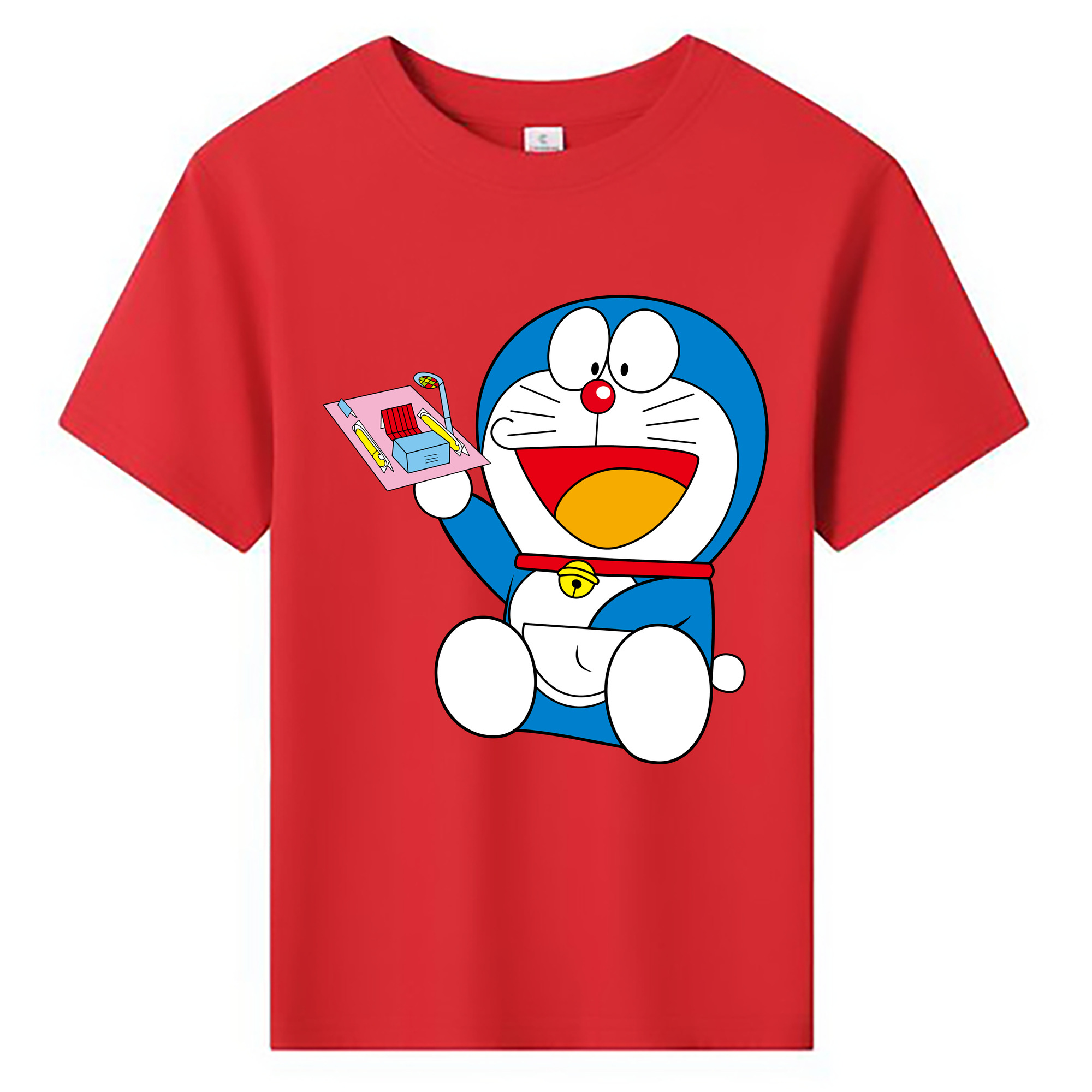 （画像用） ドラえもん Doraemon 綿100％キッズTシャツ（フロントプリント）