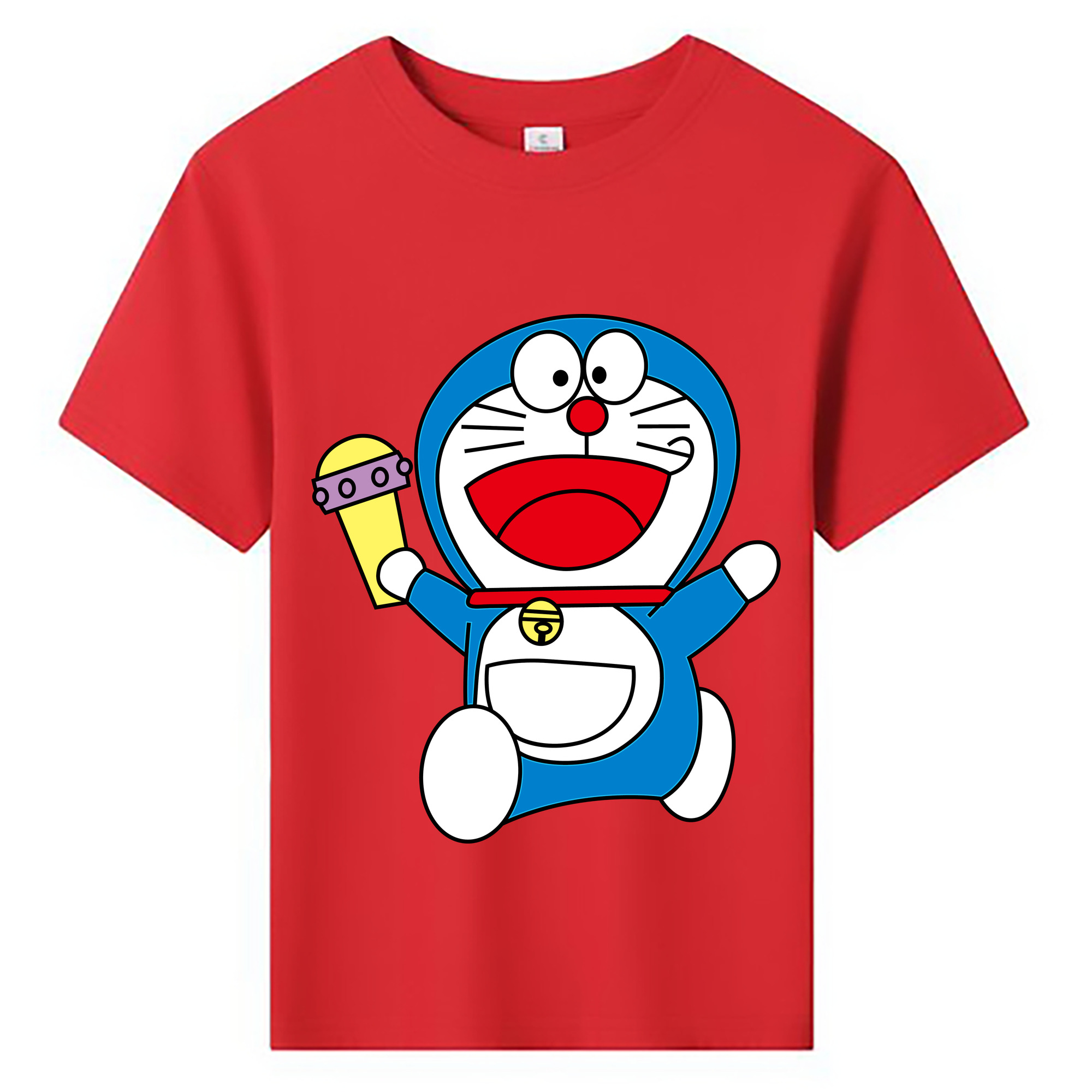 （画像用） ドラえもん Doraemon 綿100％キッズTシャツ（フロントプリント）