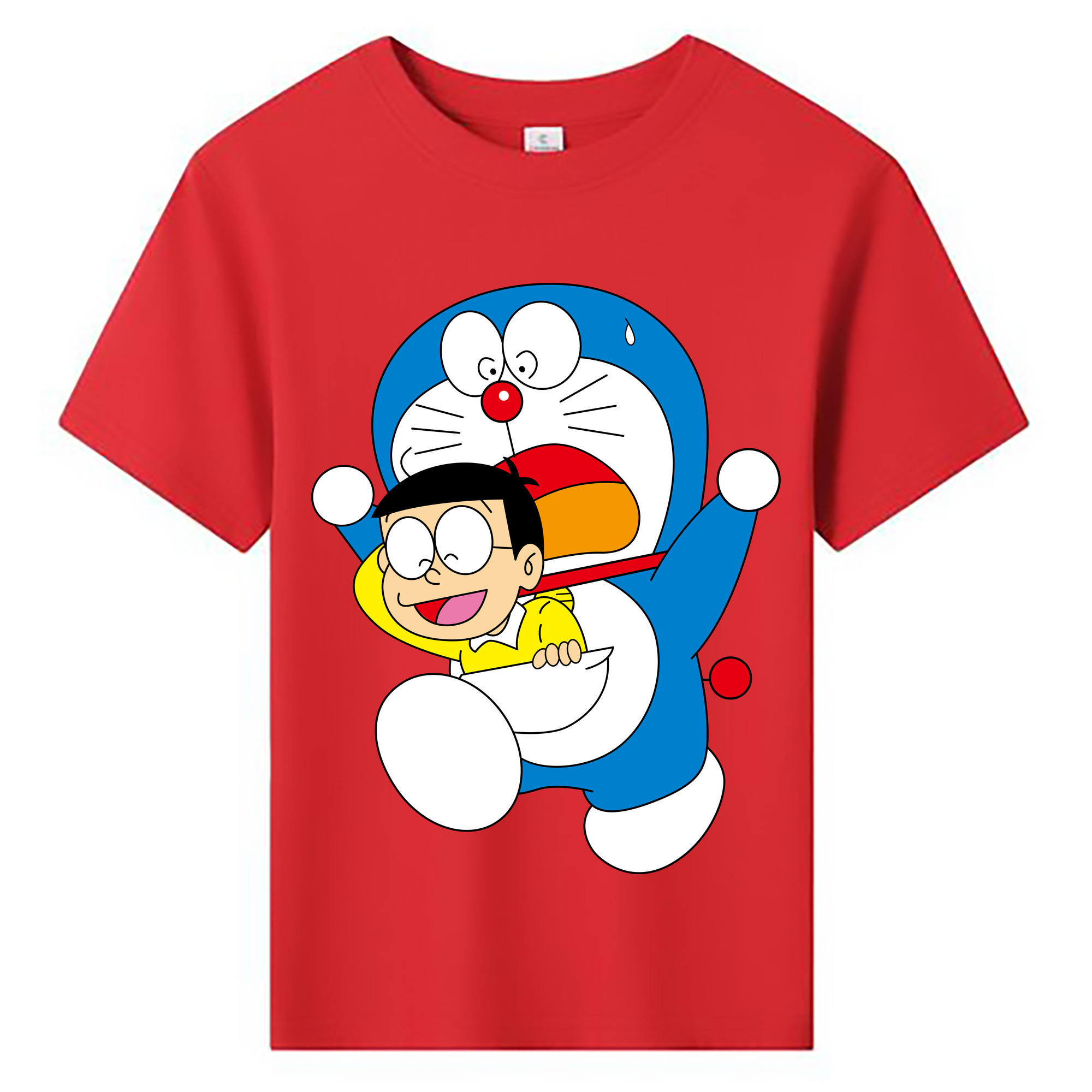 （画像用） ドラえもん Doraemon 綿100％キッズTシャツ（フロントプリント）