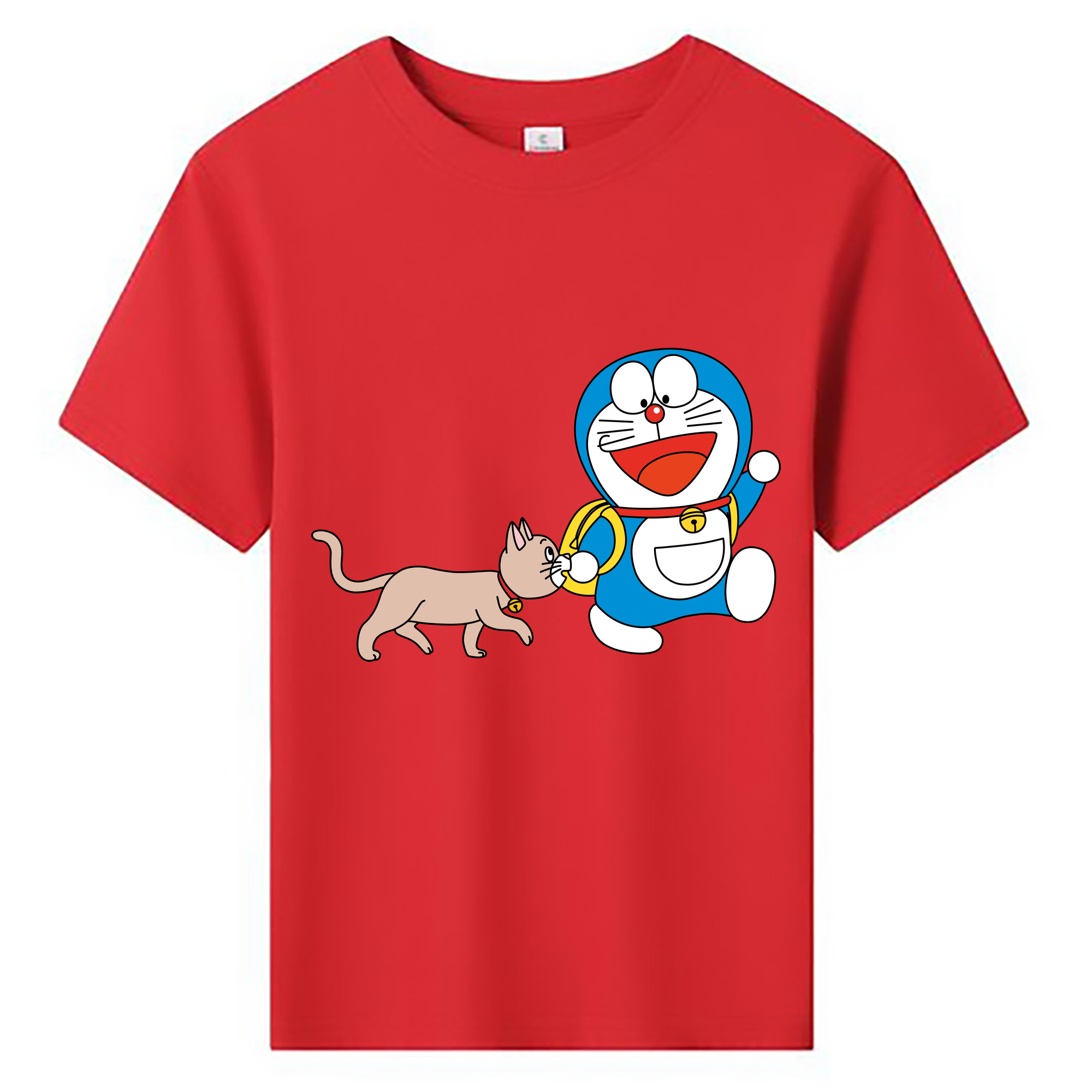 （画像用） ドラえもん Doraemon 綿100％キッズTシャツ（フロントプリント）