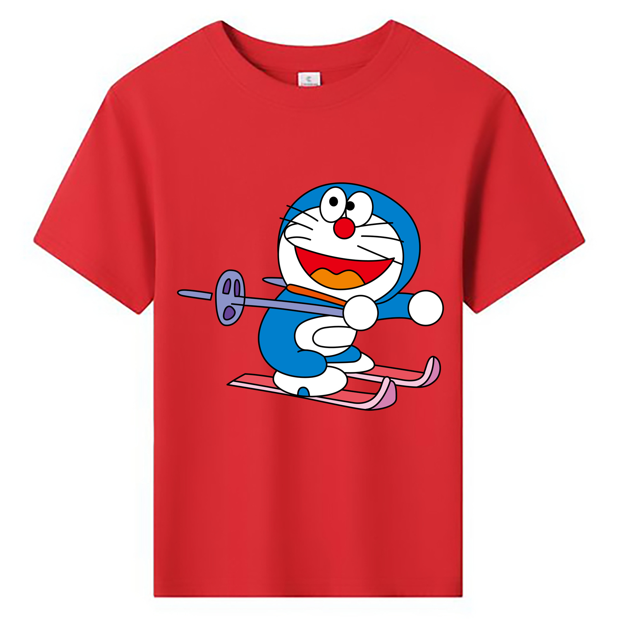 （画像用） ドラえもん Doraemon 綿100％キッズTシャツ（フロントプリント）