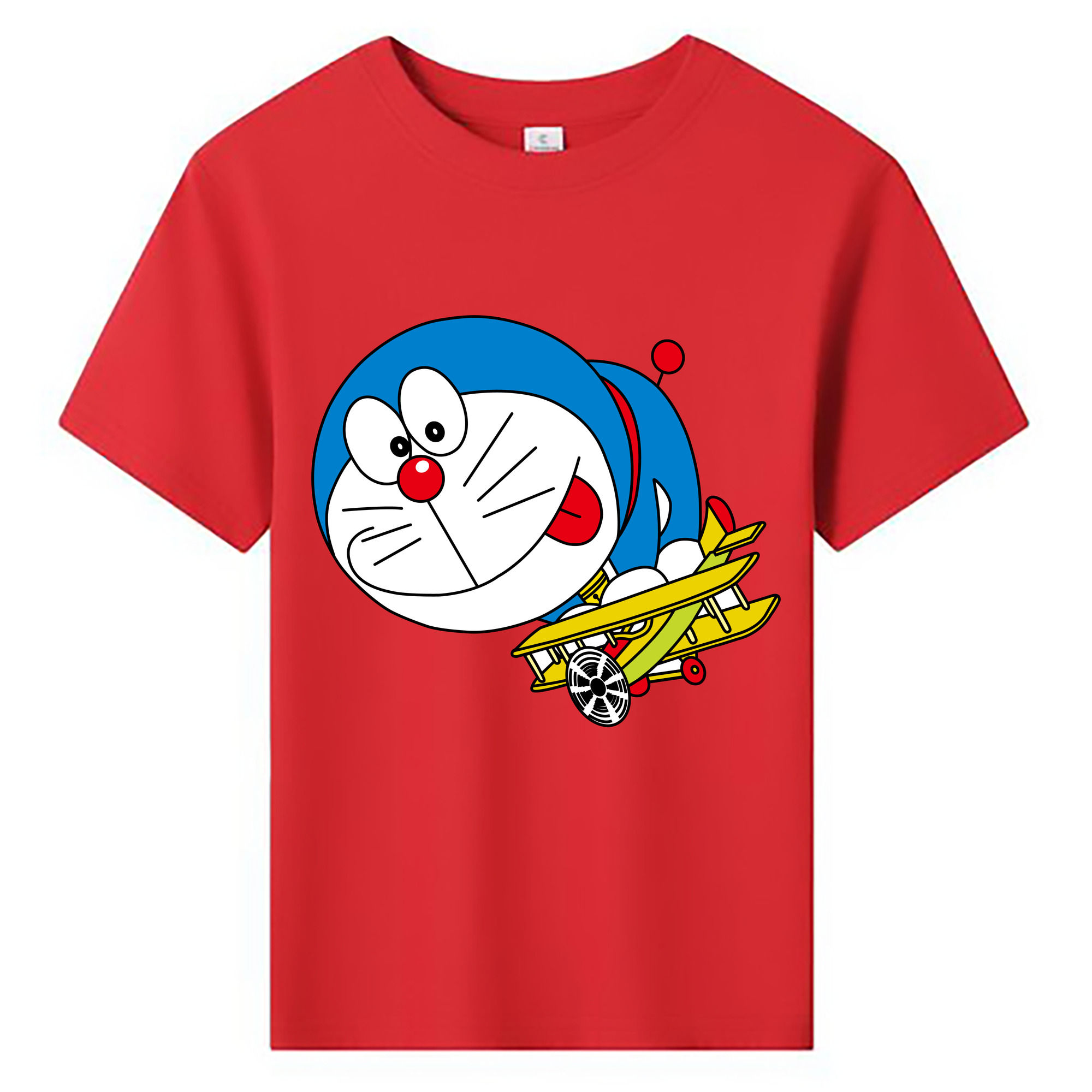 （画像用） ドラえもん Doraemon 綿100％キッズTシャツ（フロントプリント）