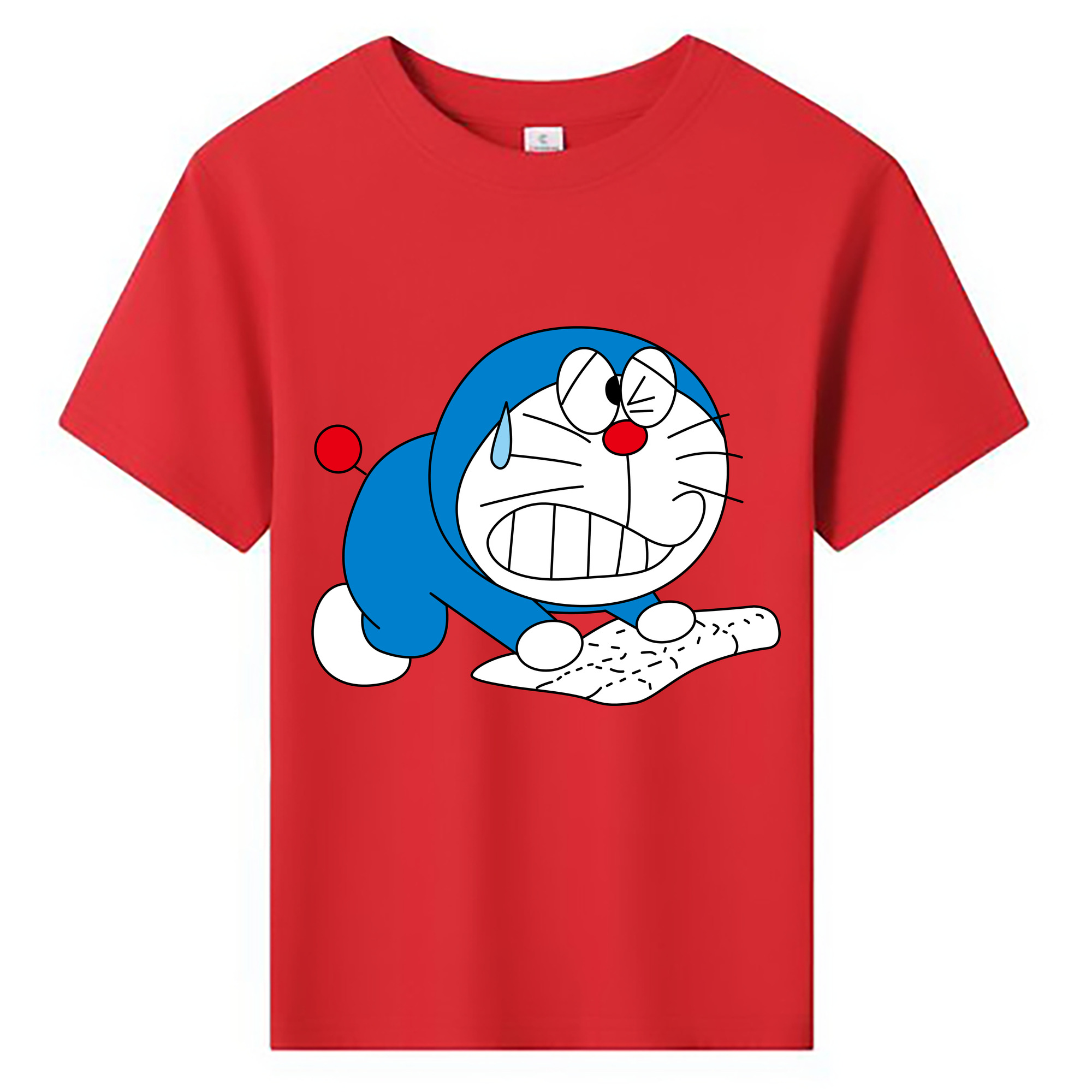 （画像用） ドラえもん Doraemon 綿100％キッズTシャツ（フロントプリント）