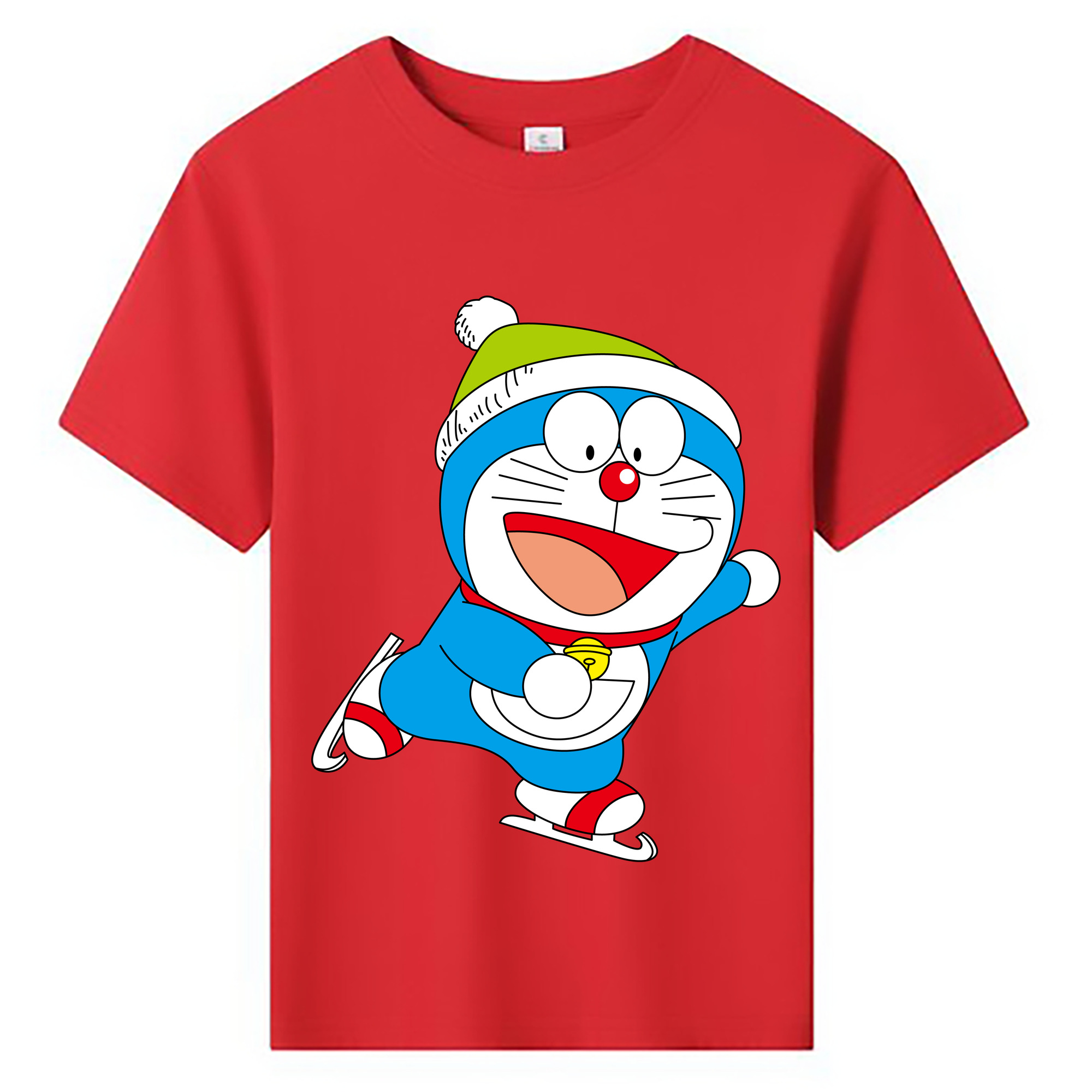 （画像用） ドラえもん Doraemon 綿100％キッズTシャツ（フロントプリント）