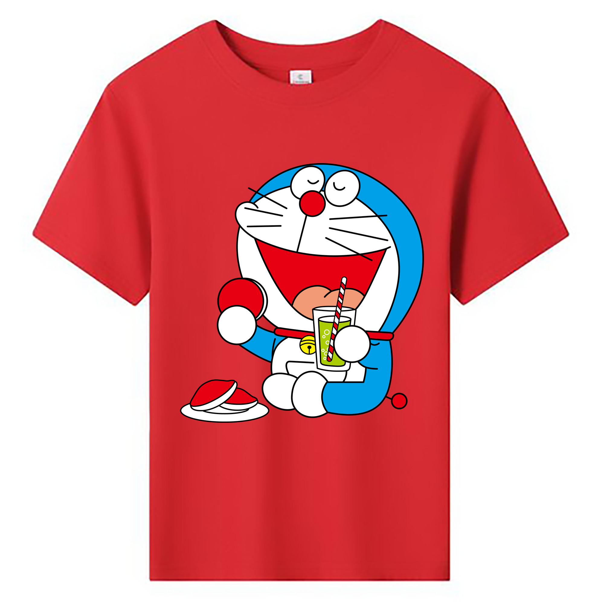 （画像用） ドラえもん Doraemon 綿100％キッズTシャツ（フロントプリント）