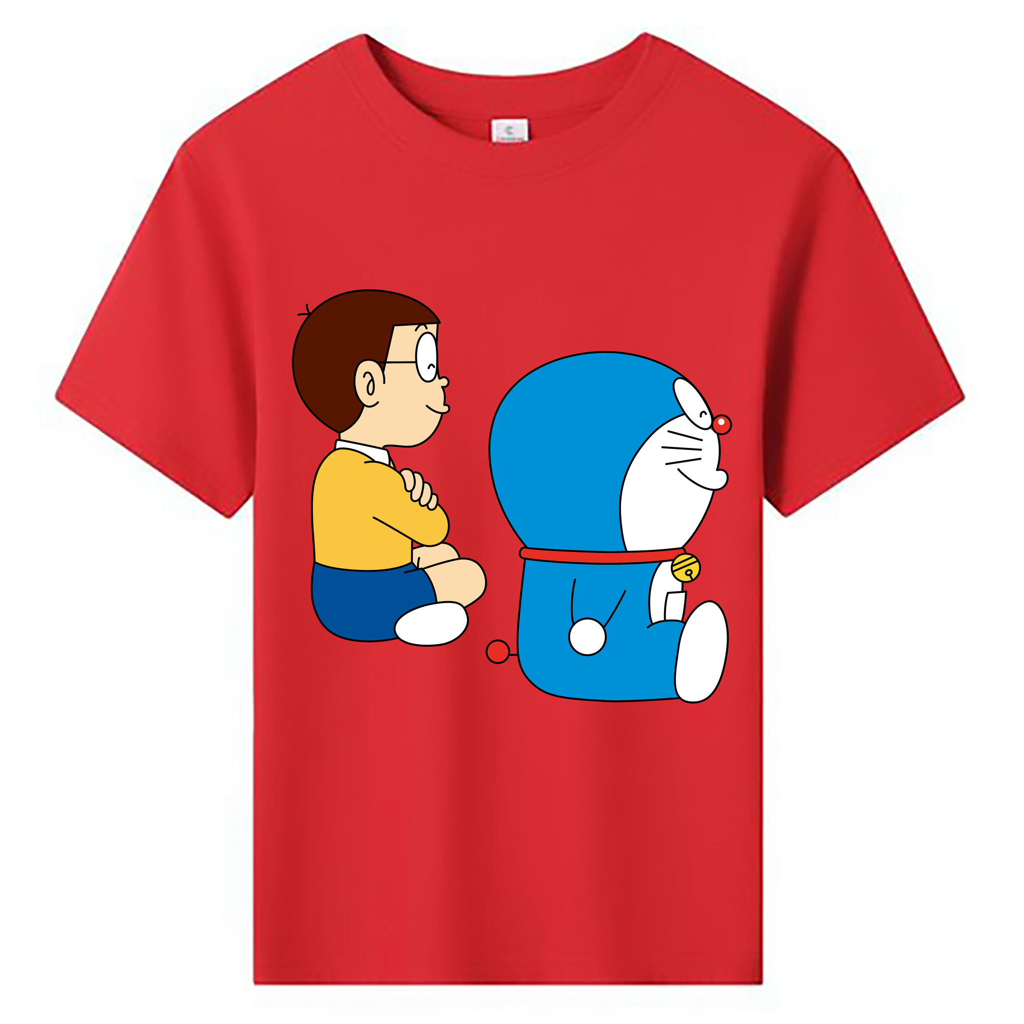 （画像用） ドラえもん 野比 のび太 Doraemon Nobita Nobi 綿100％キッズTシャツ（フロントプリント）