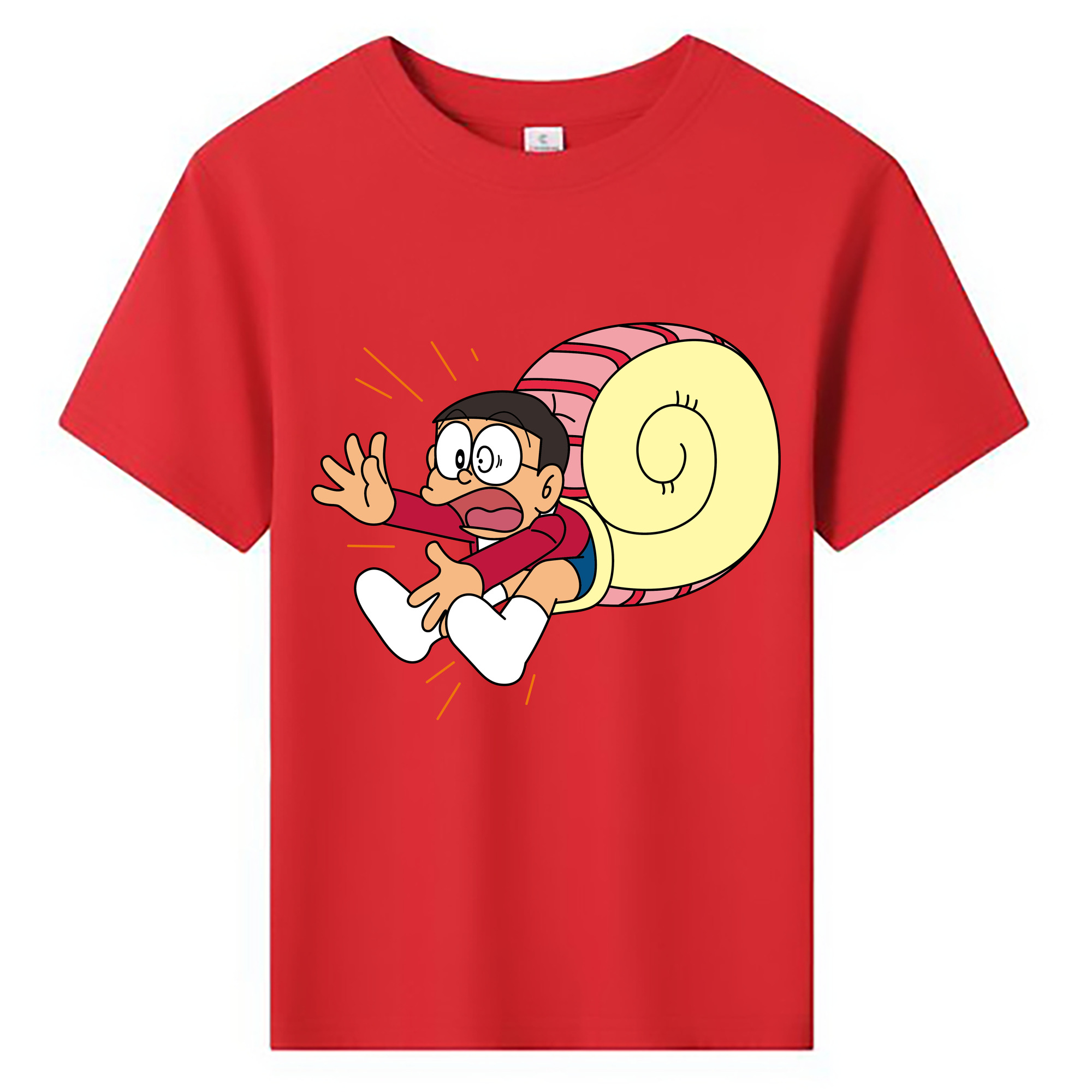 （画像用） ドラえもん 野比 のび太 Doraemon Nobita Nobi 綿100％キッズTシャツ（フロントプリント）