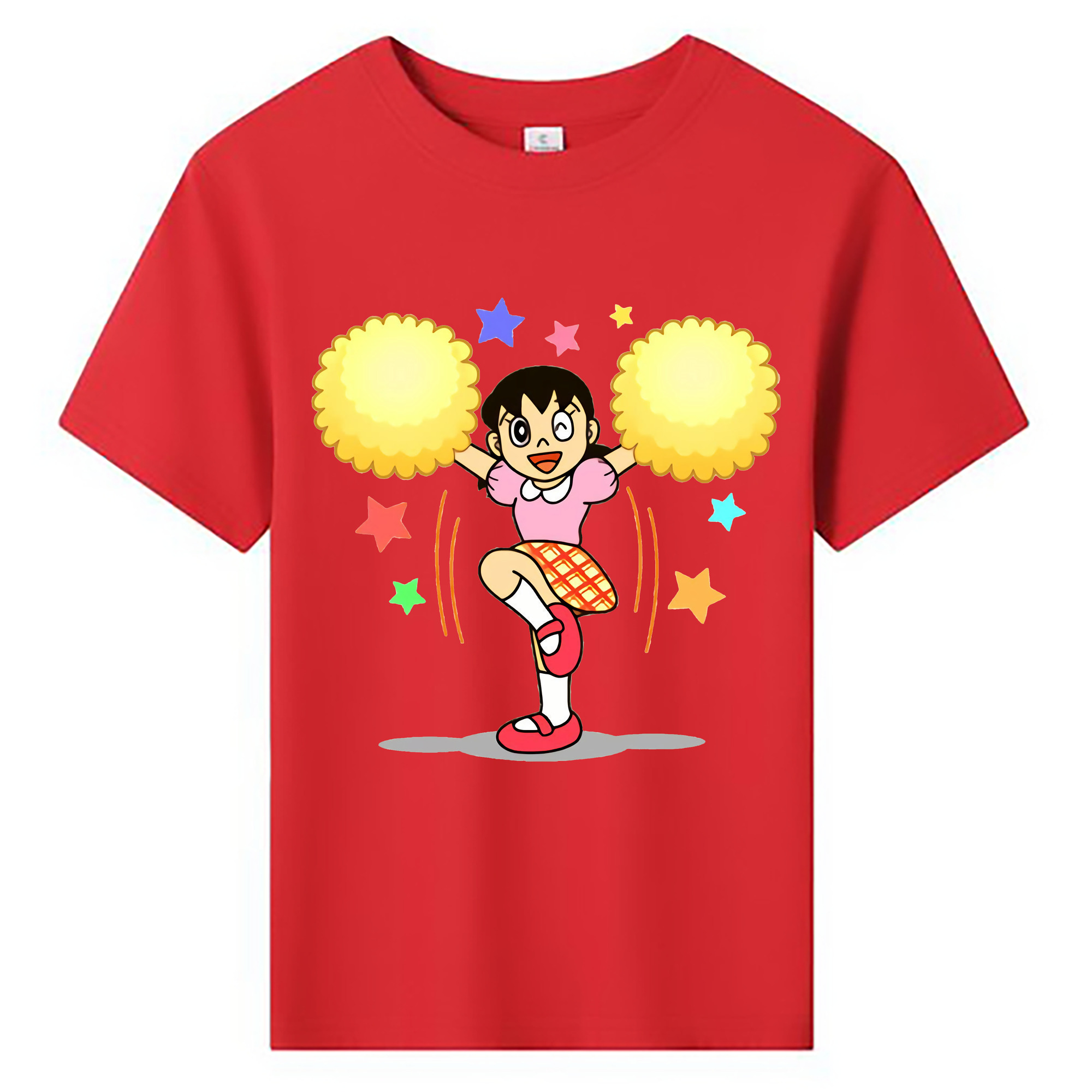 （画像用） ドラえもん みなもと しずか Doraemon Shizuka Minamoto 綿100％キッズTシャツ（フロントプリント）
