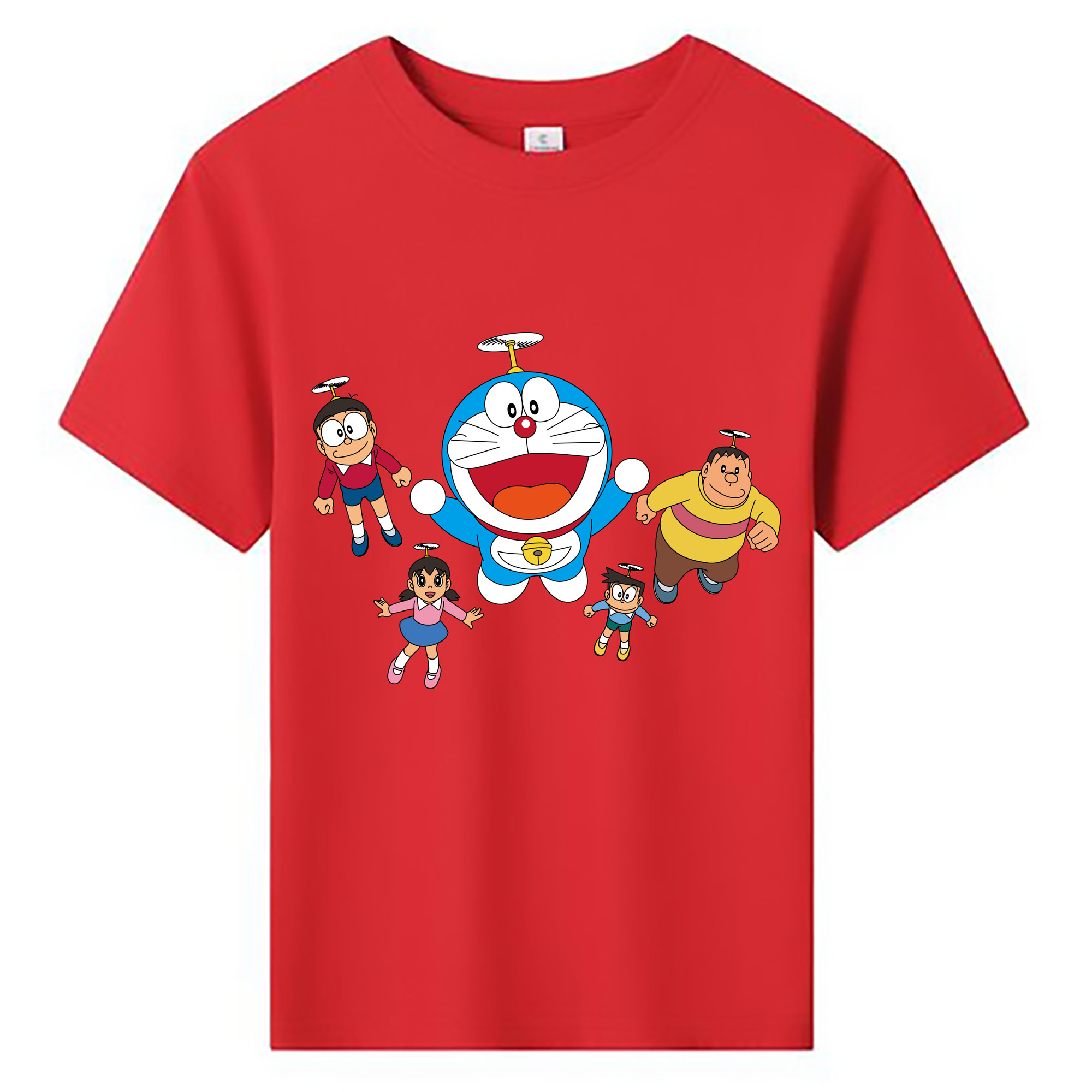 （画像用） ドラえもん 骨川 スネ夫 Doraemon Honekawa Suneo 綿100％キッズTシャツ（フロントプリント）