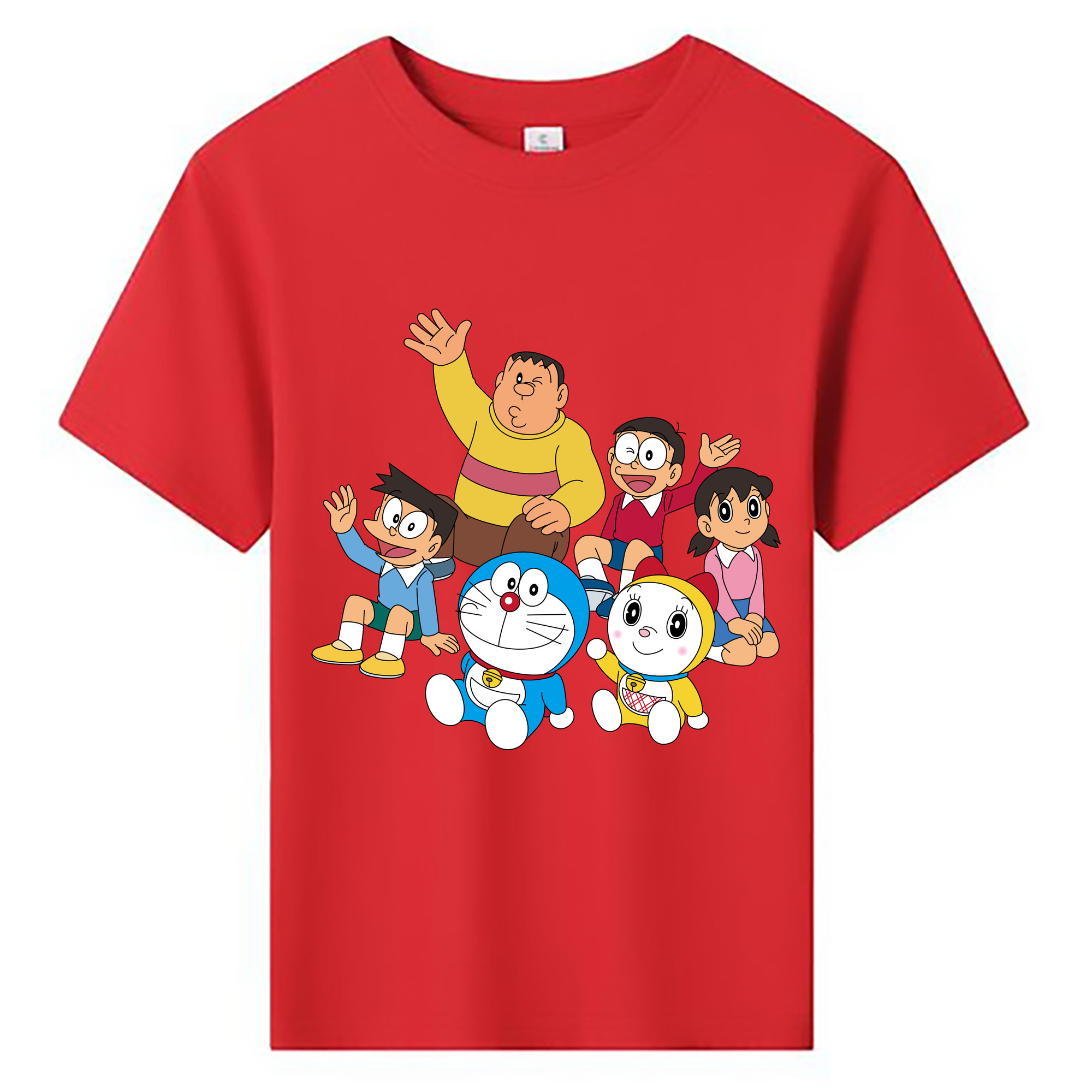 （画像用） ドラえもん 骨川 スネ夫 Doraemon Honekawa Suneo 綿100％キッズTシャツ（フロントプリント）
