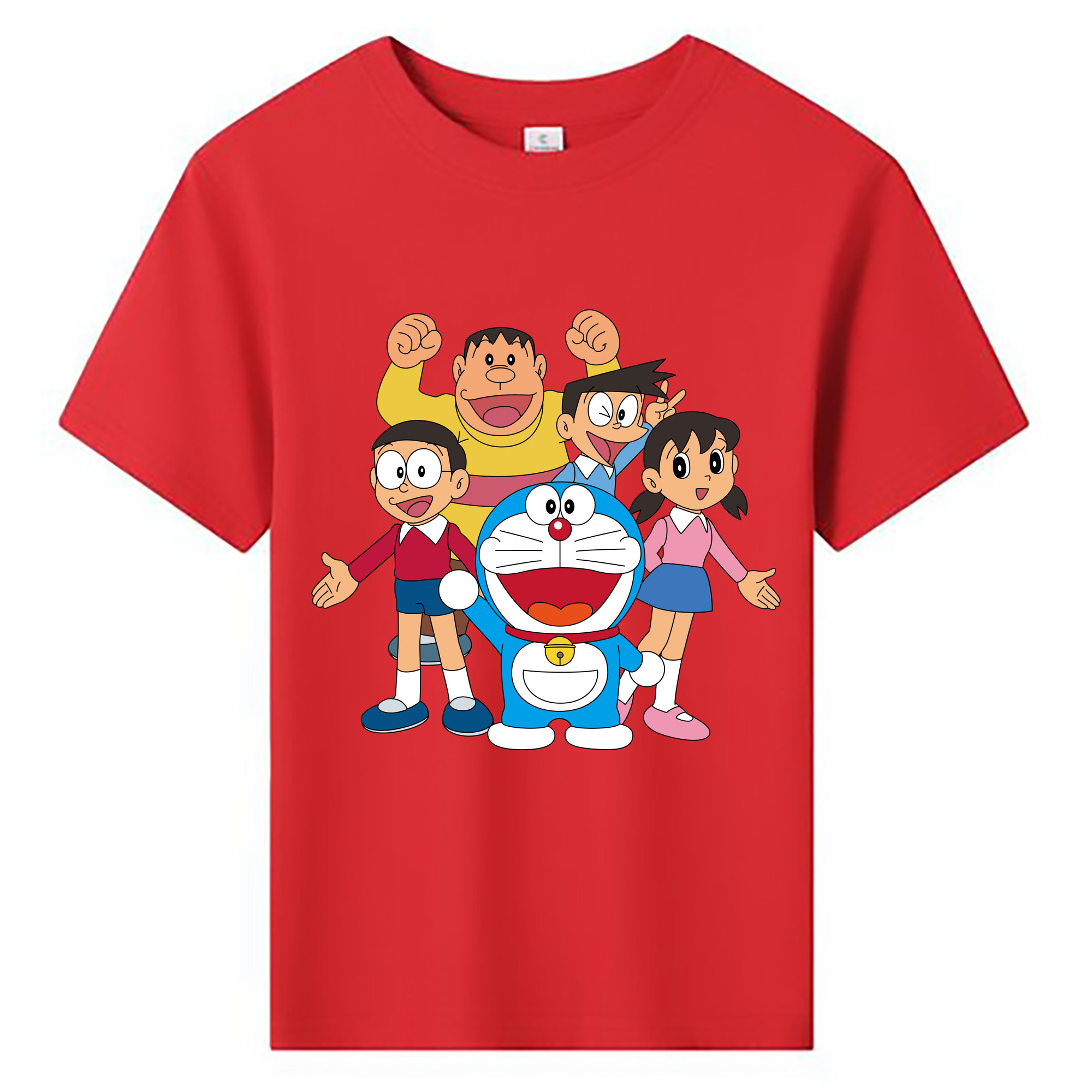 （画像用） ドラえもん 骨川 スネ夫 Doraemon Honekawa Suneo 綿100％キッズTシャツ（フロントプリント）