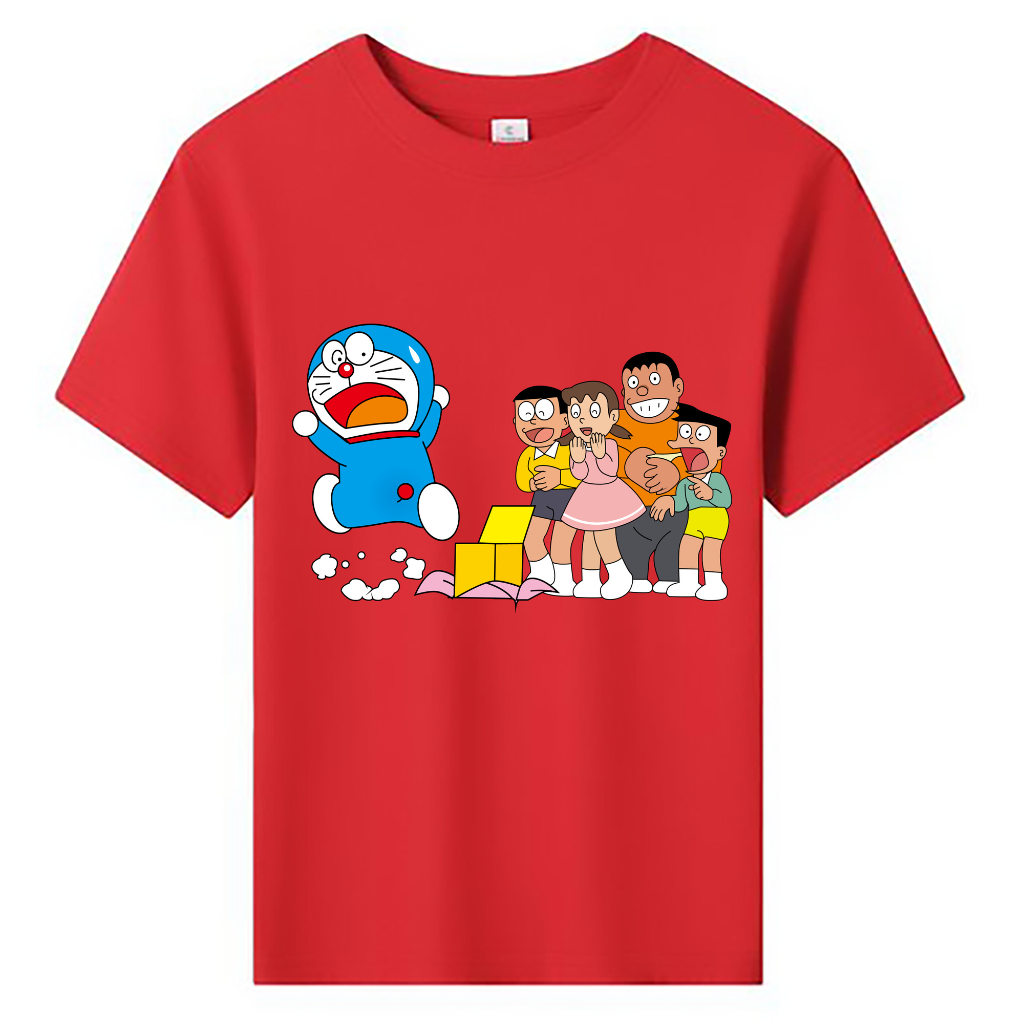 （画像用） ドラえもん 骨川 スネ夫 Doraemon Honekawa Suneo 綿100％キッズTシャツ（フロントプリント）