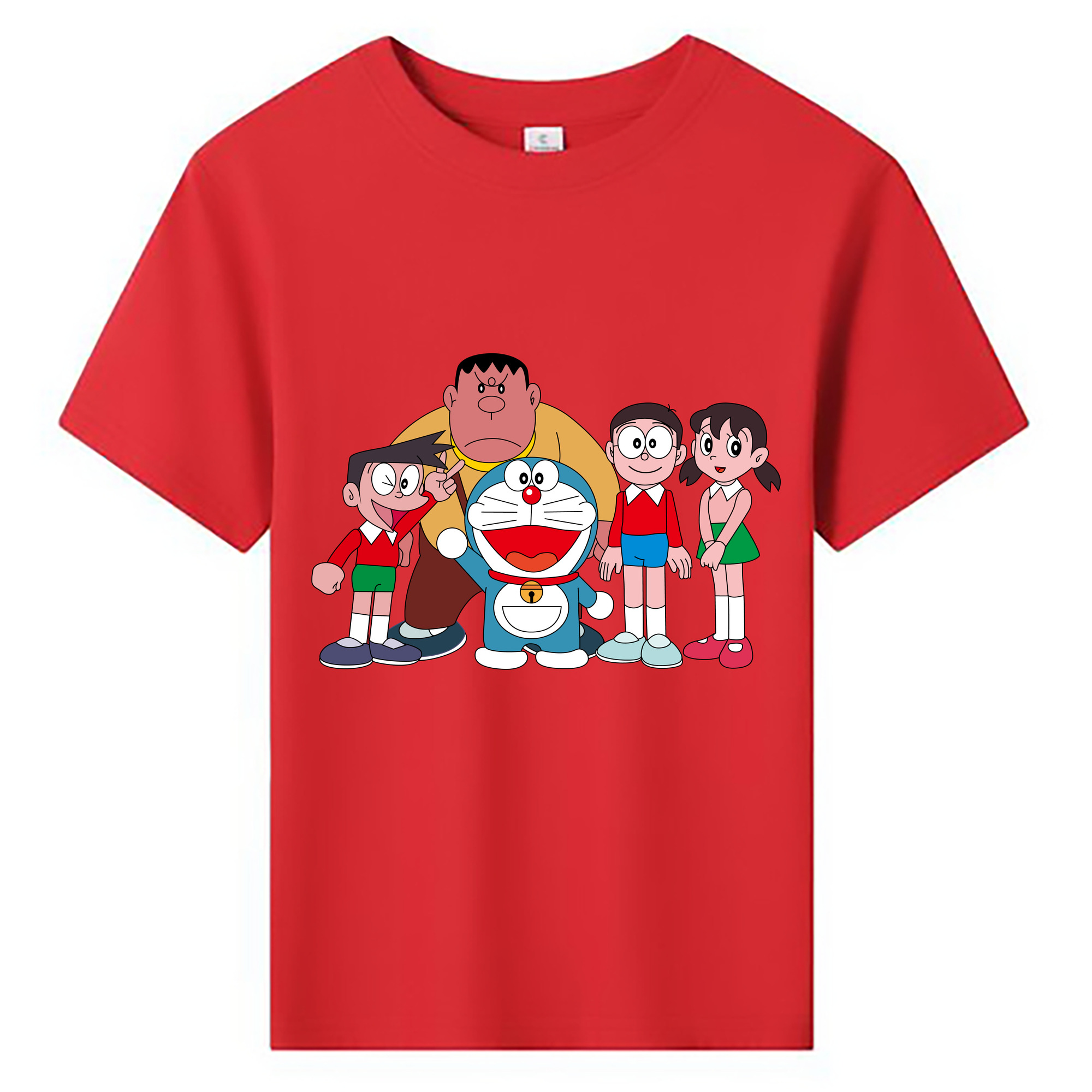 （画像用） ドラえもん 骨川 スネ夫 Doraemon Honekawa Suneo 綿100％キッズTシャツ（フロントプリント）