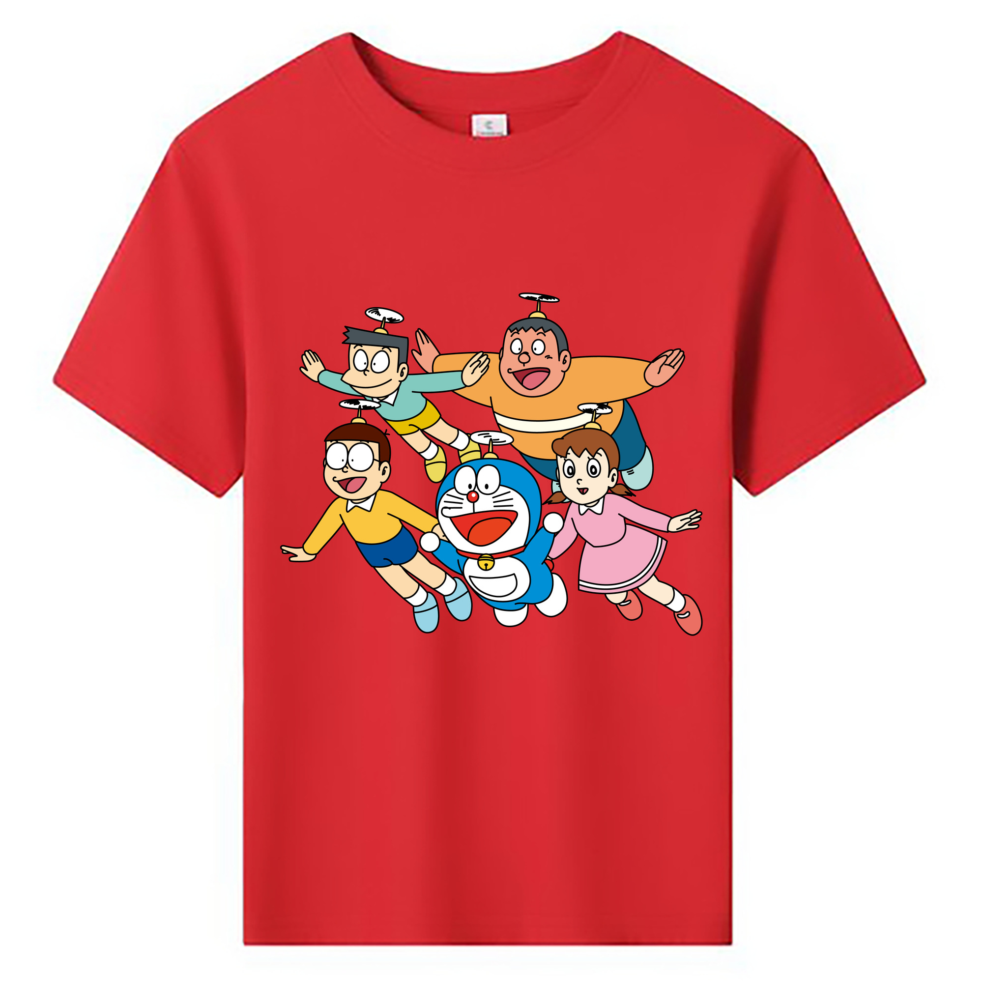 （画像用） ドラえもん 骨川 スネ夫 Doraemon Honekawa Suneo 綿100％キッズTシャツ（フロントプリント）